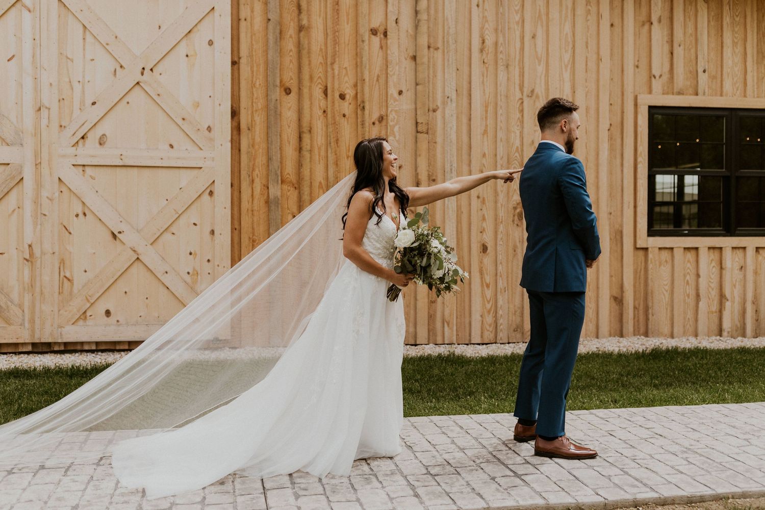 Early summer wedding at the Barn at Bull Meadow in Concord New Hampshire