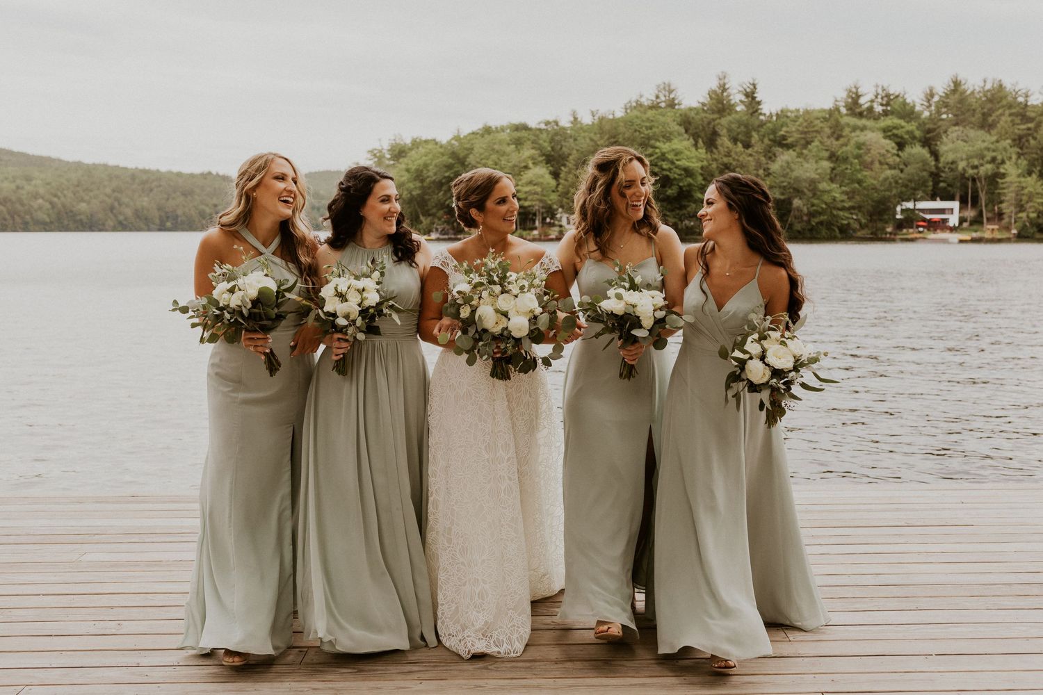 laid back lakeside wedding at Lake Shore Village Resort in Weare New Hampshire