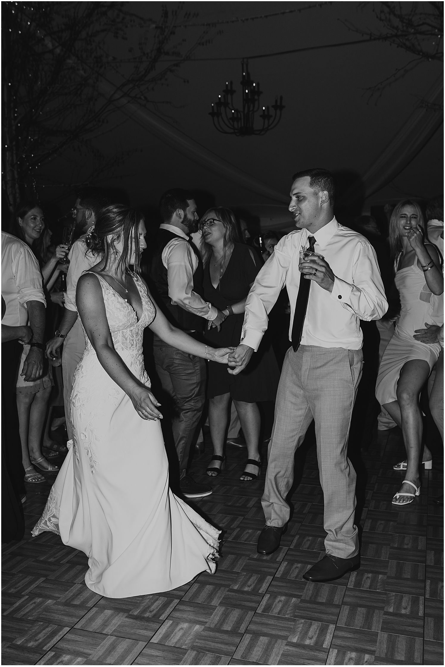 Couple at their Waterville Valley wedding