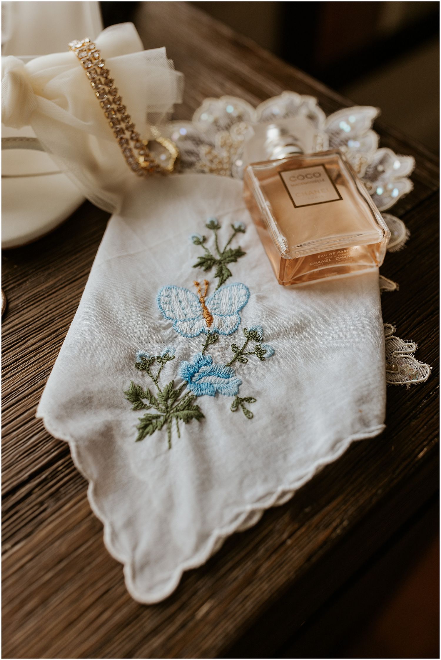 Elegant bridal details for NH wedding