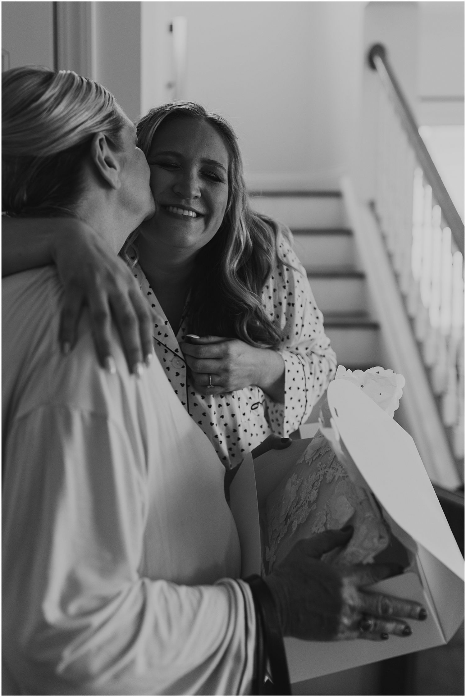 bride getting ready on her wedding day