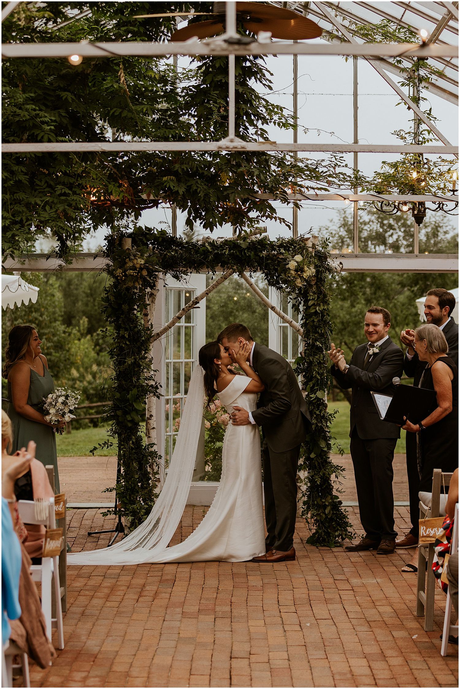 Barn on the Pemi wedding ceremony