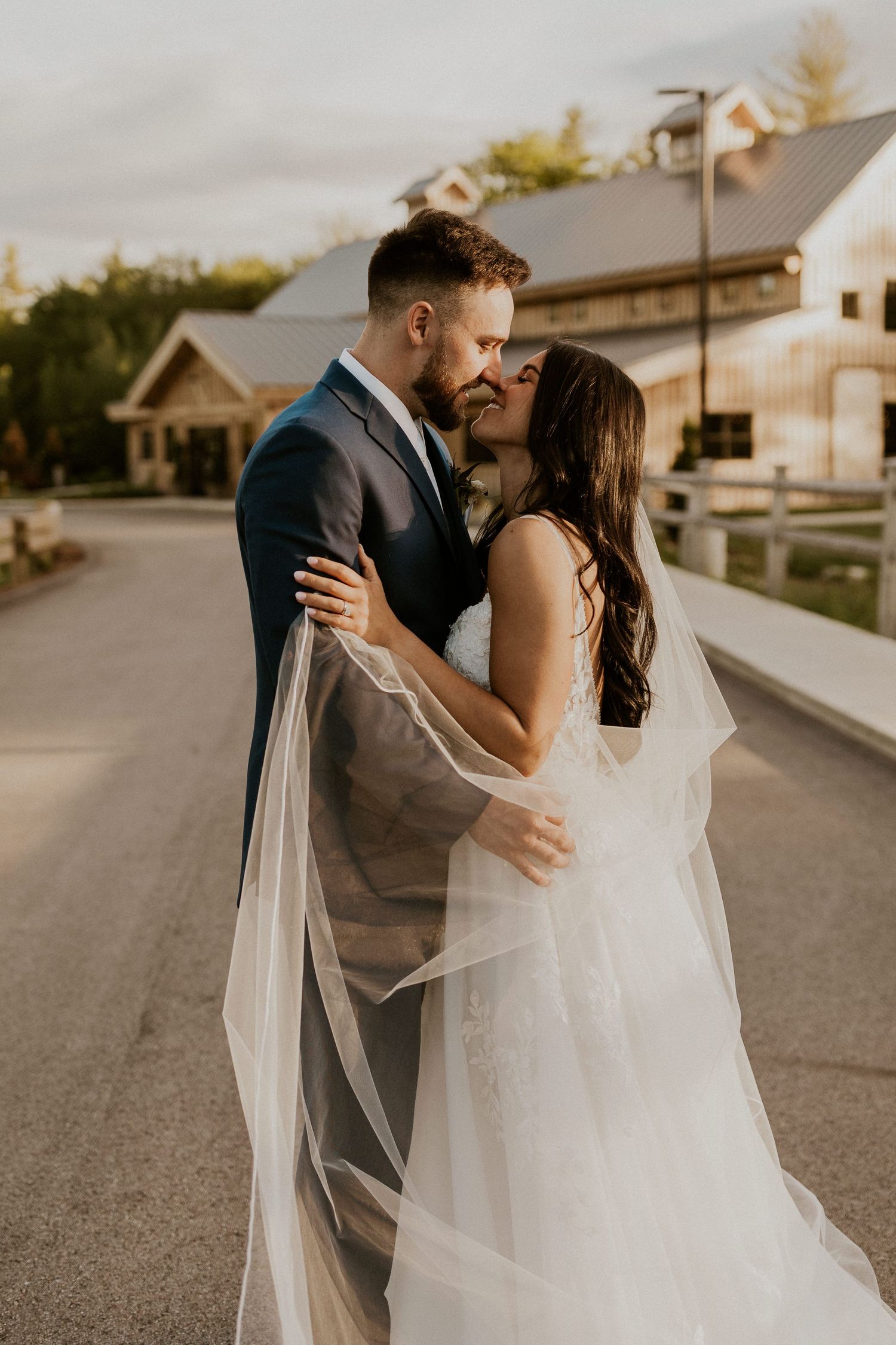 Early summer wedding at the Barn at Bull Meadow in Concord New Hampshire