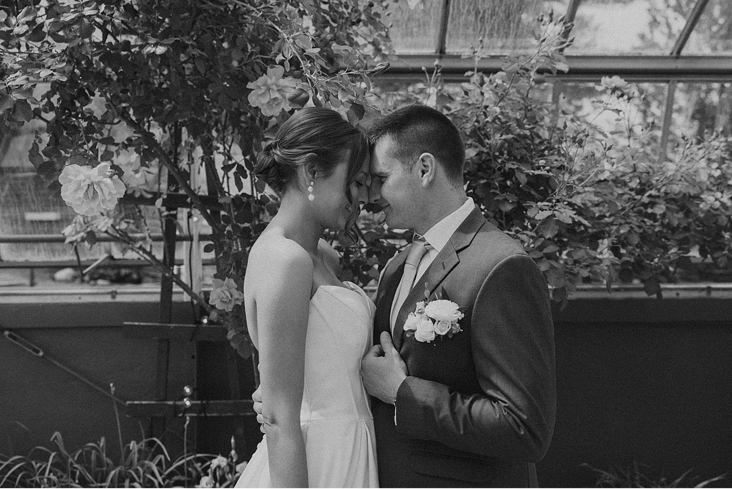 Romantic outdoor wedding ceremony with guests seated in rows under natural lighting.