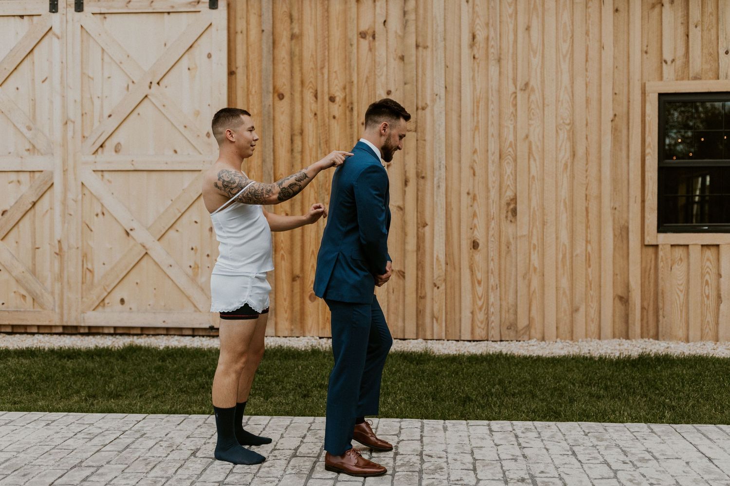 Early summer wedding at the Barn at Bull Meadow in Concord New Hampshire