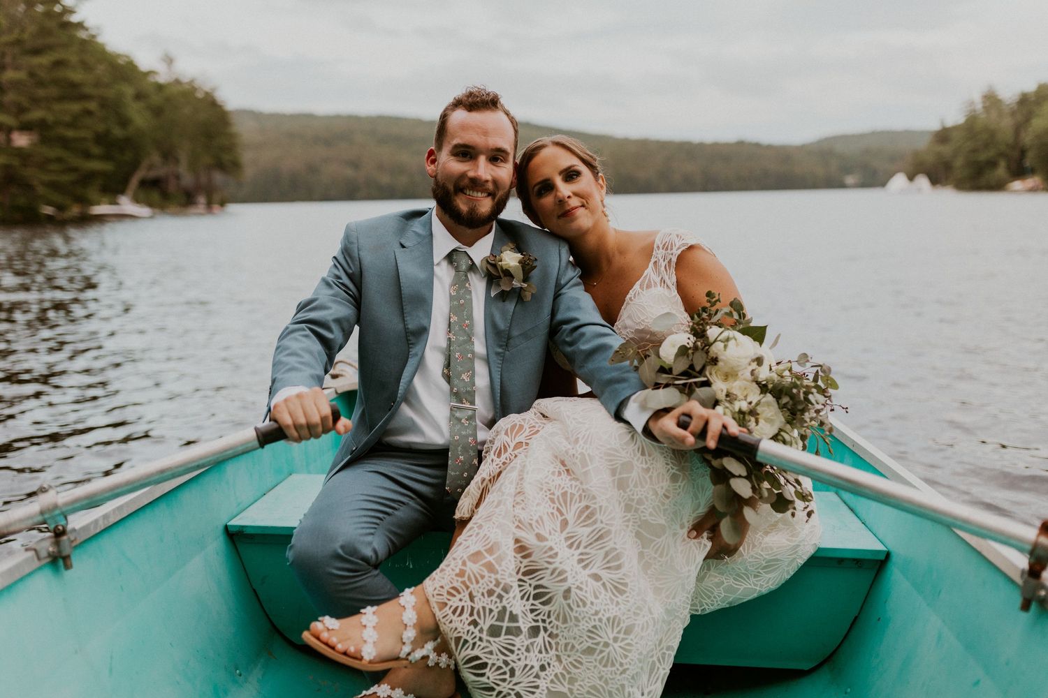 laid back lakeside wedding at Lake Shore Village Resort in Weare New Hampshire