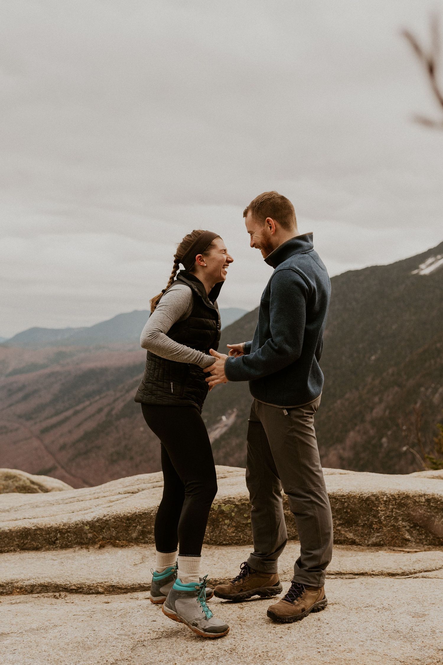 Proposal on the summit of Mount Willard in the White Mountains of New Hampshire.