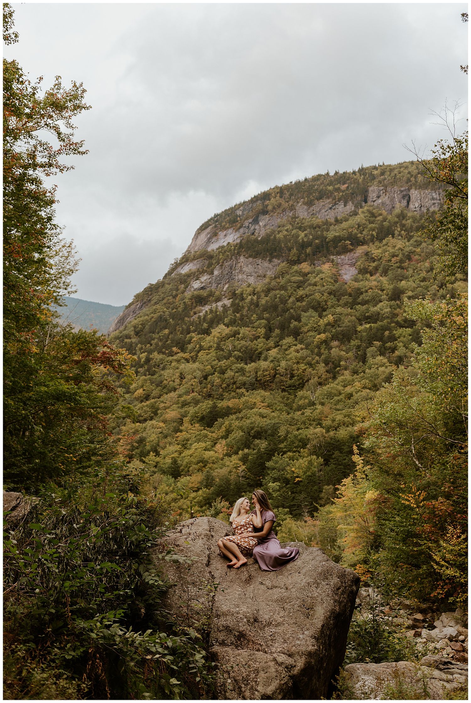 New Hampshire mountain engagement pictures