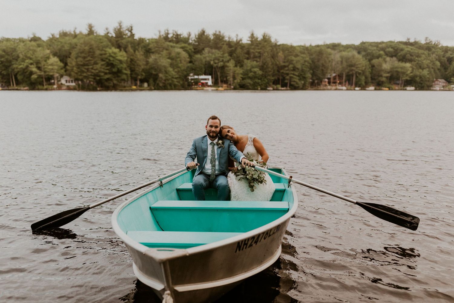 laid back lakeside wedding at Lake Shore Village Resort in Weare New Hampshire