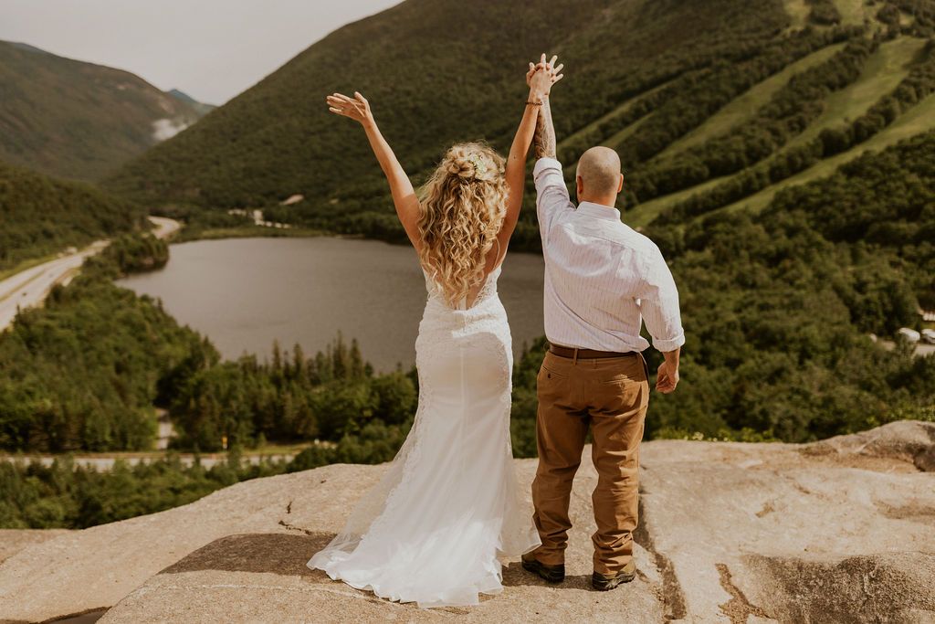 NH Couple at their Franconia Notch elopement