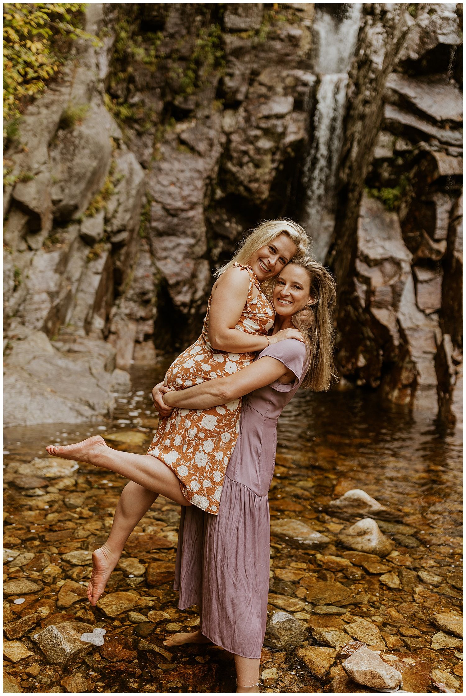 New Hampshire adventure engagement photos