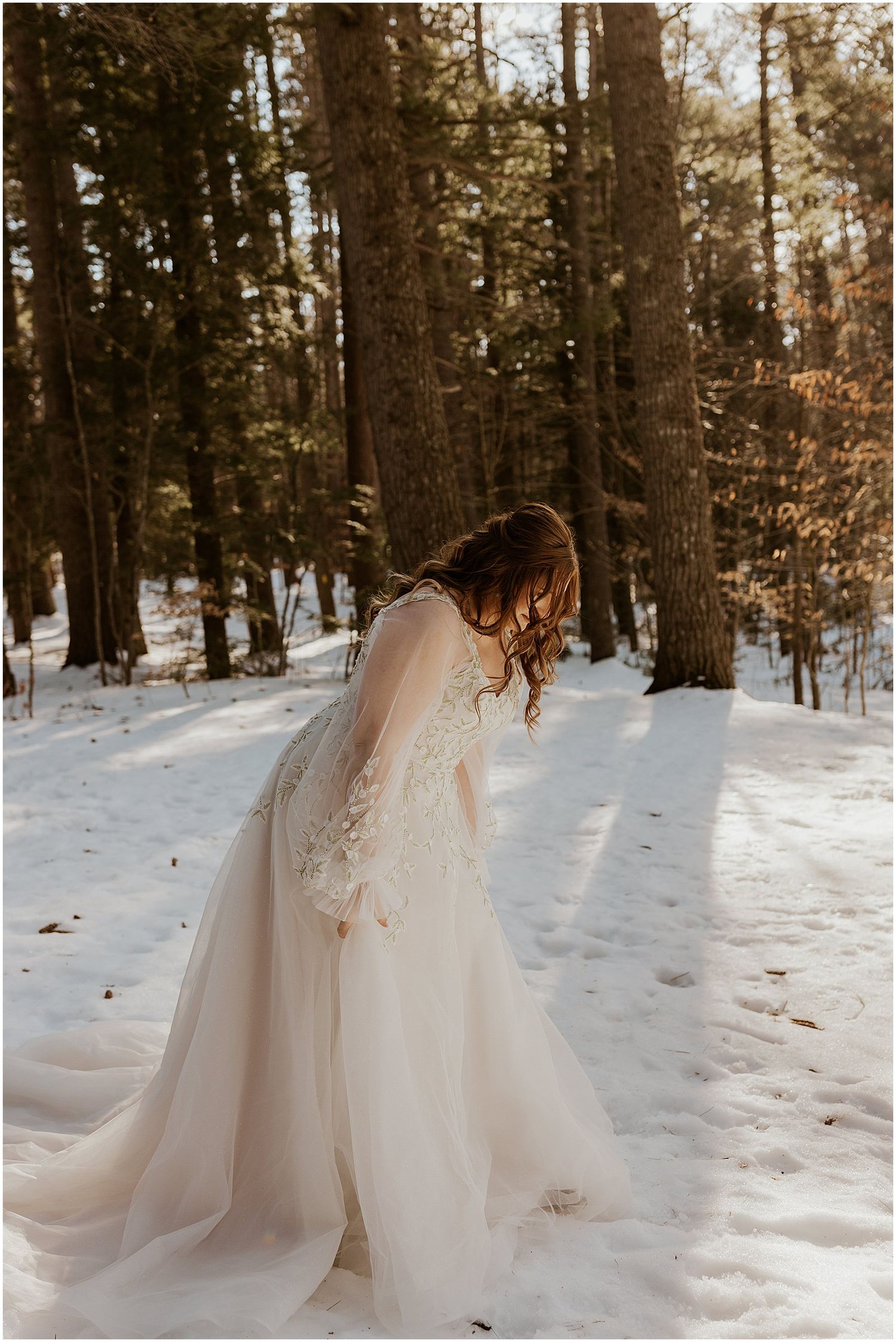 Echo lake NH wedding first look