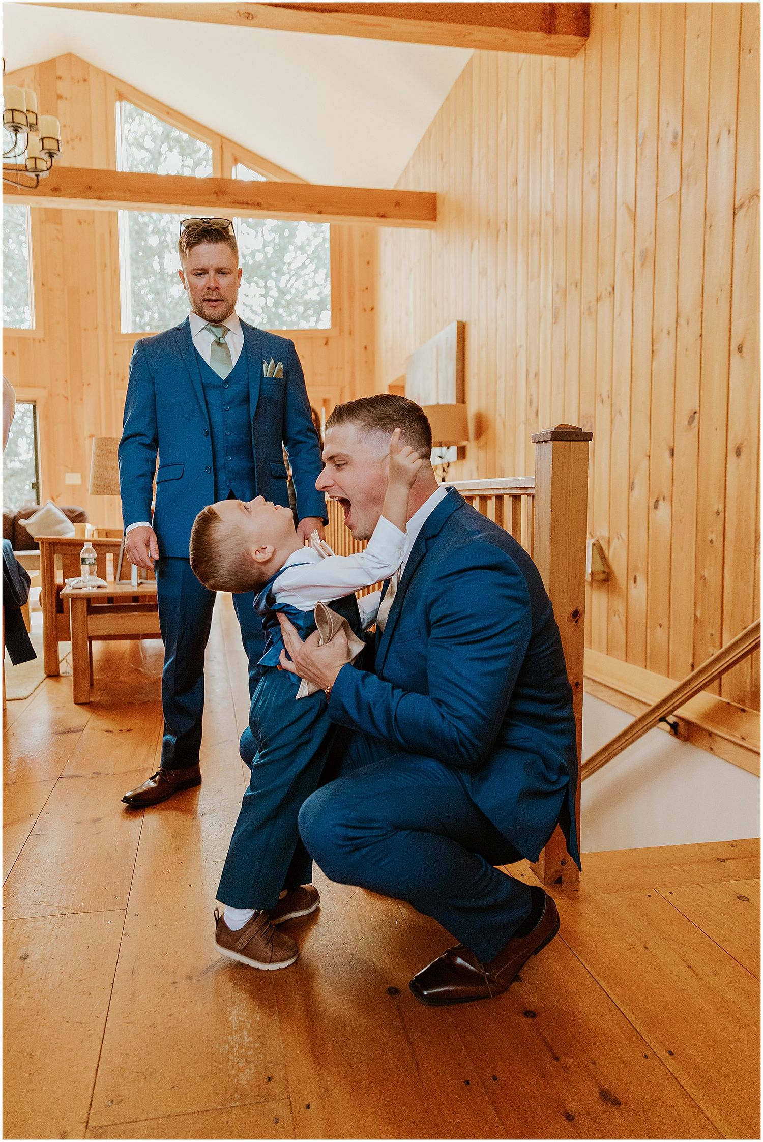 Groom at NH wedding