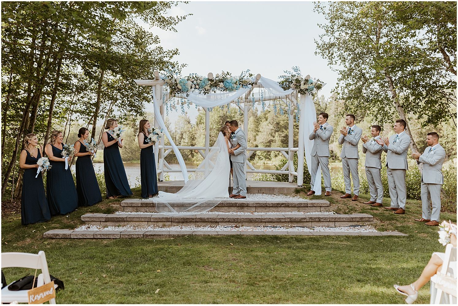 Classic wedding ceremony in NH White Mountains.jpg