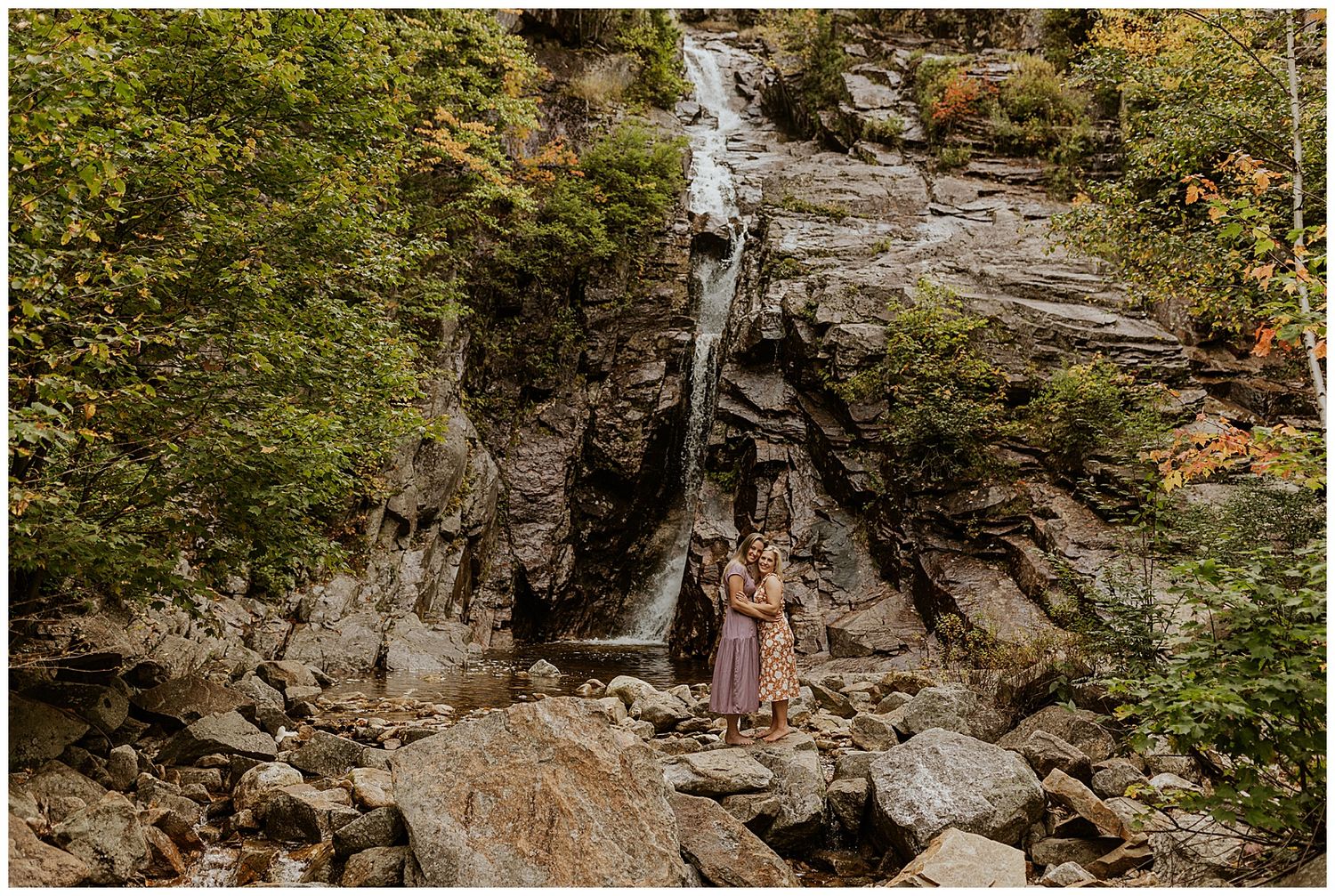 Crawford Notch White Mountains NH engagement pictures