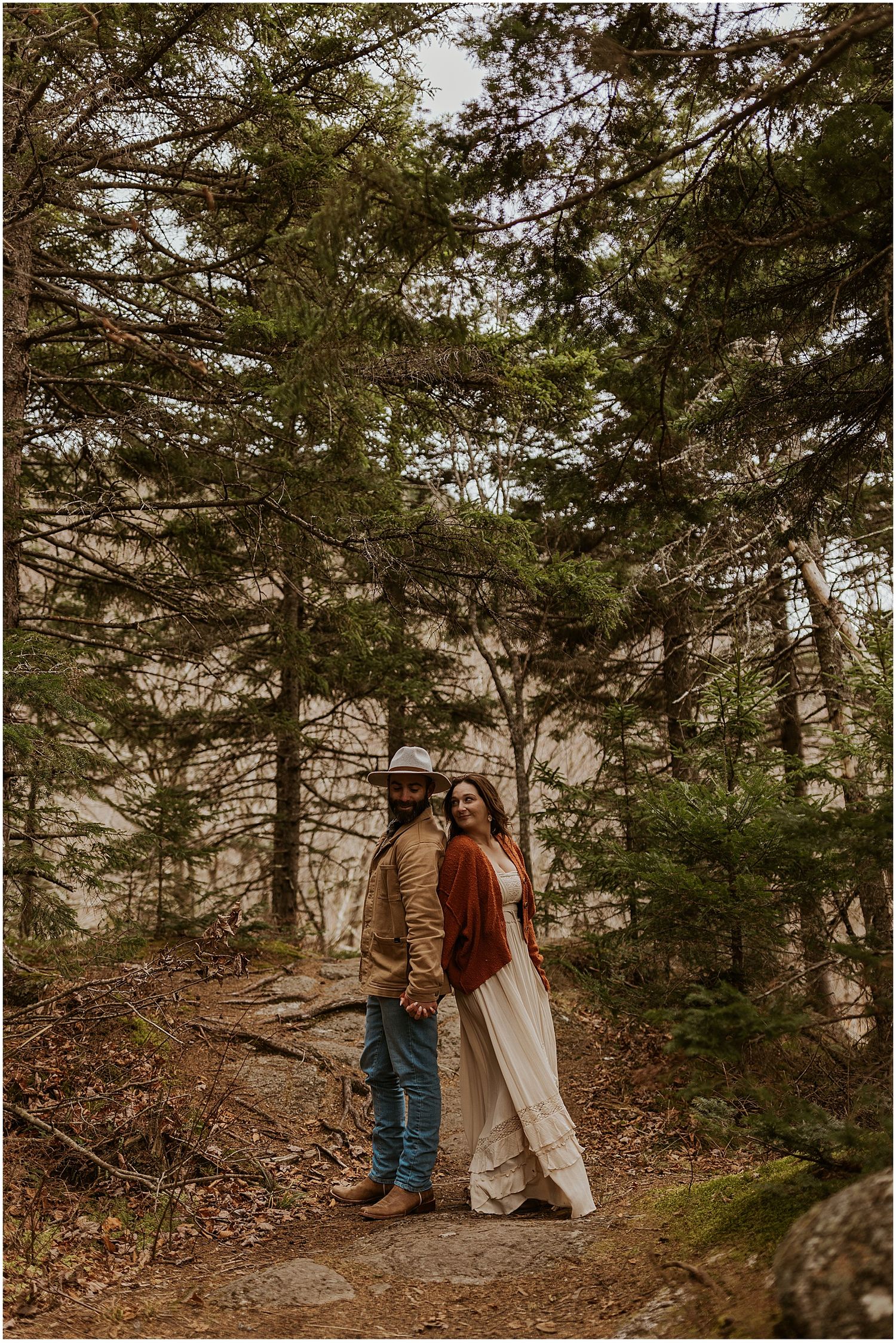 White Mountain National Forest engagement photos in NH