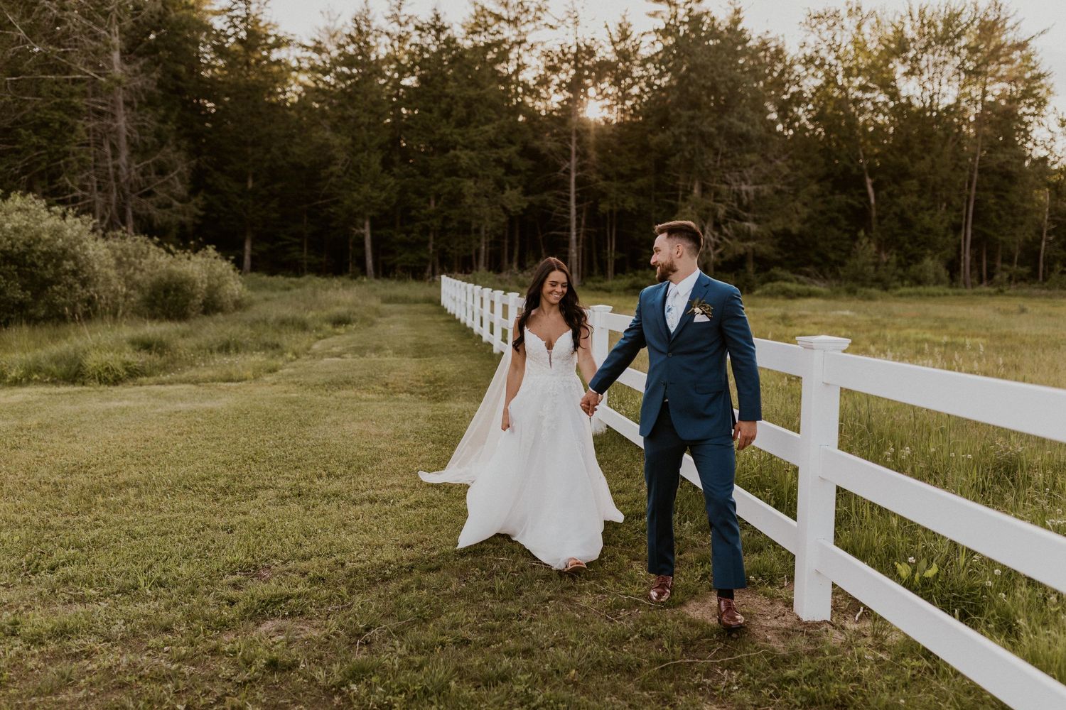 Early summer wedding at the Barn at Bull Meadow in Concord New Hampshire