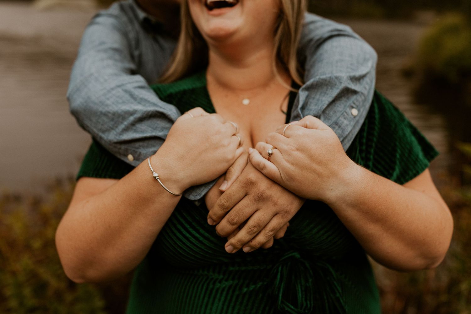 Engagement photoshoot in the white mountains of New Hampshire during peak foliage season.