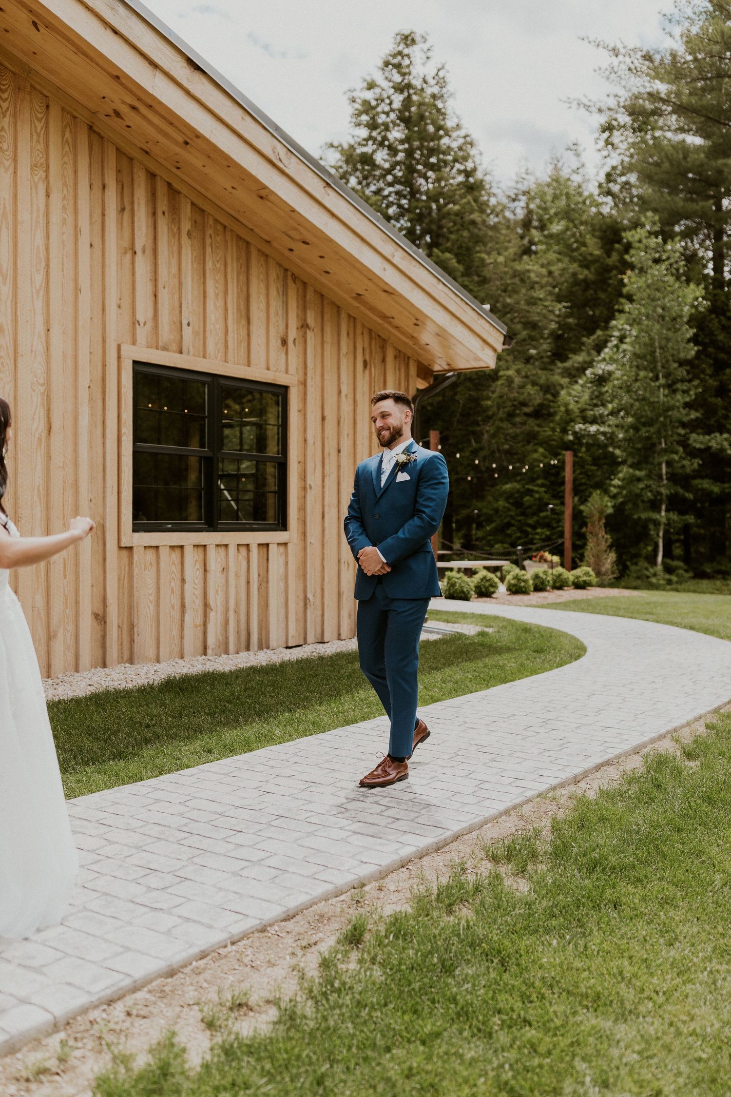 Early summer wedding at the Barn at Bull Meadow in Concord New Hampshire