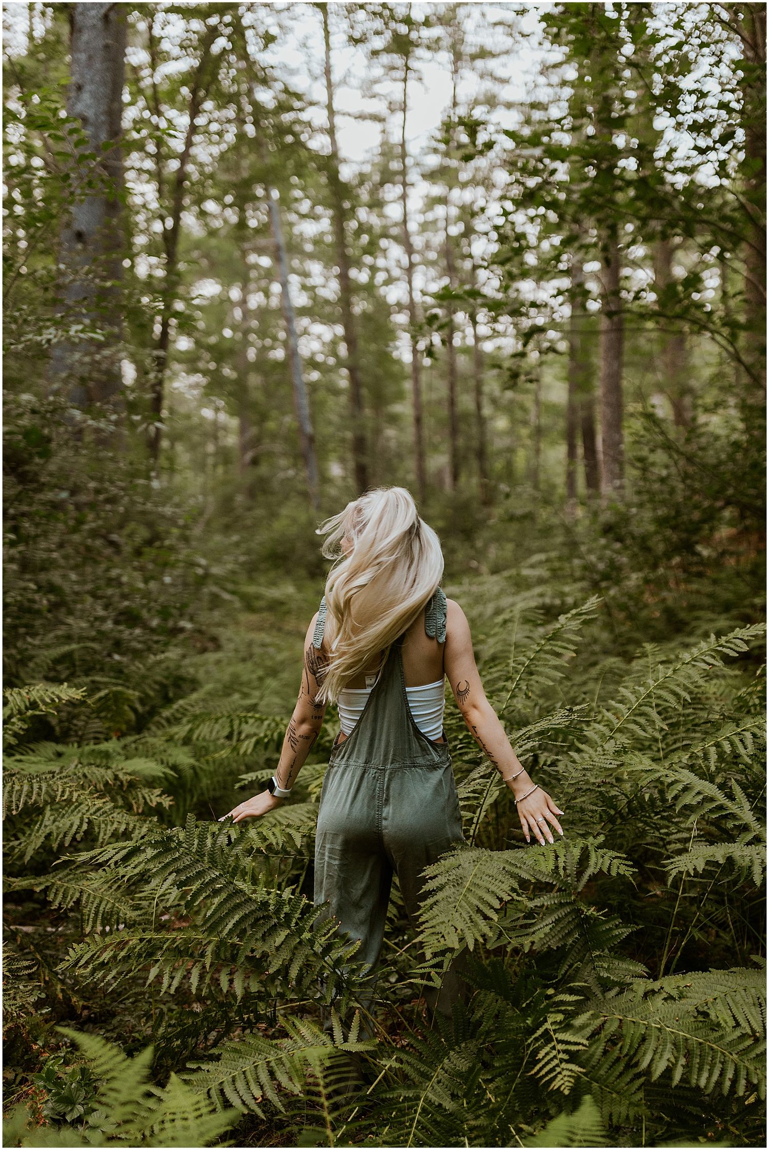 New Hampshire forest photoshoot
