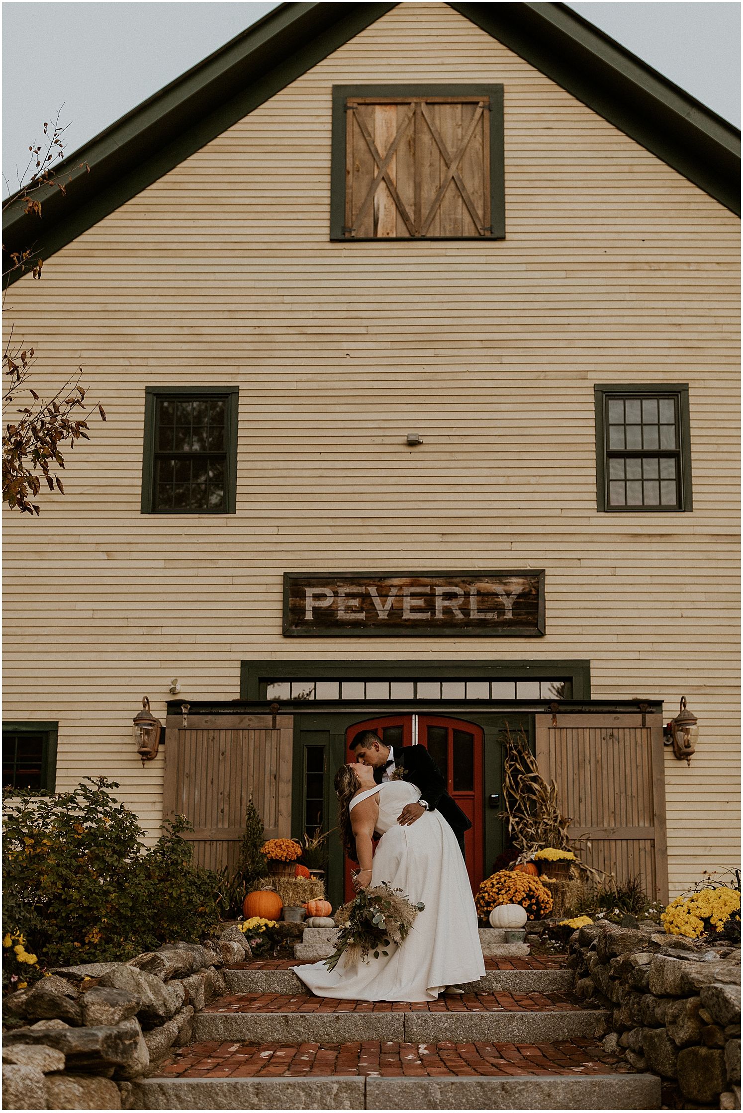 The Barn on the Pemi October wedding