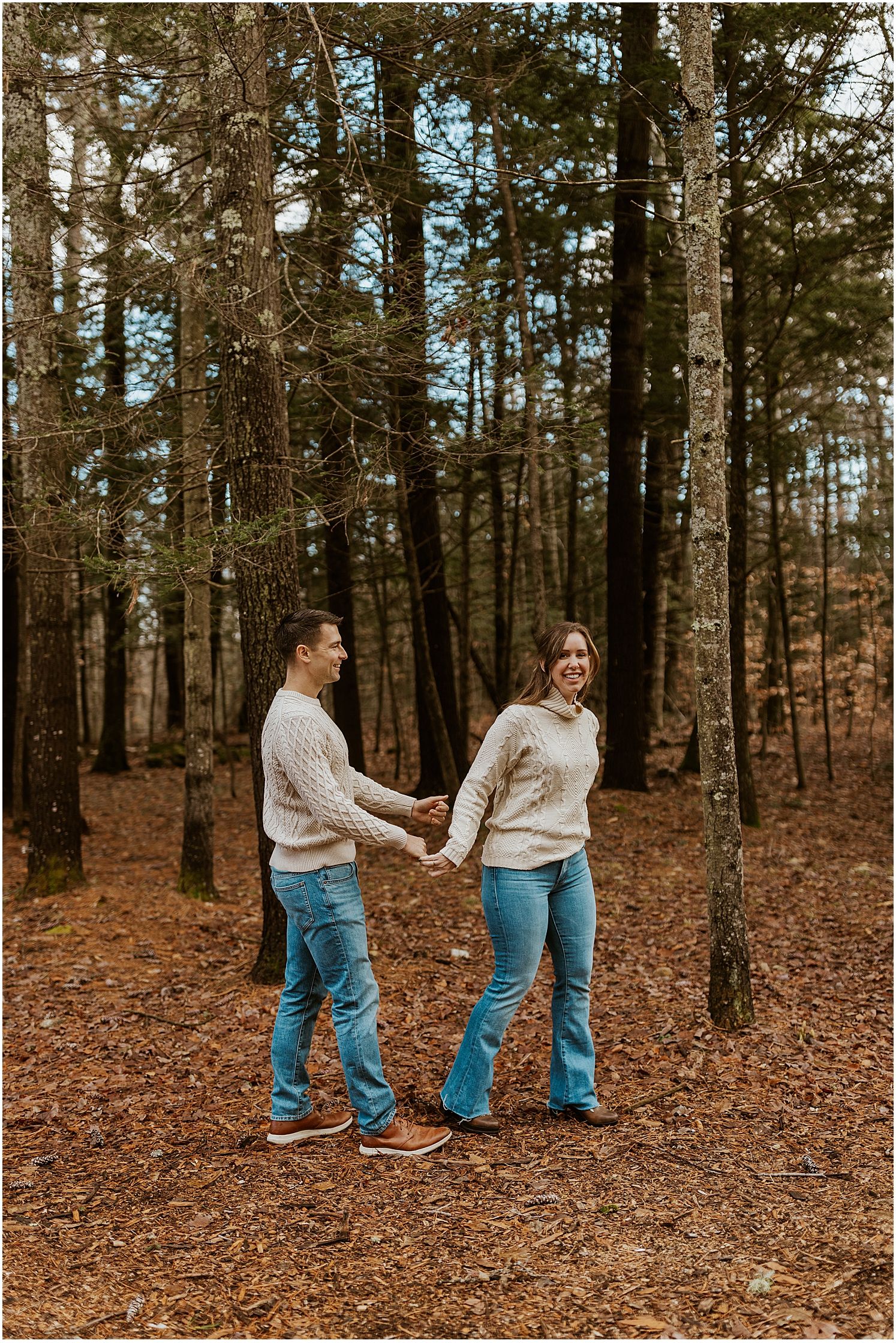 White Mountains cabin getaway photoshoot
