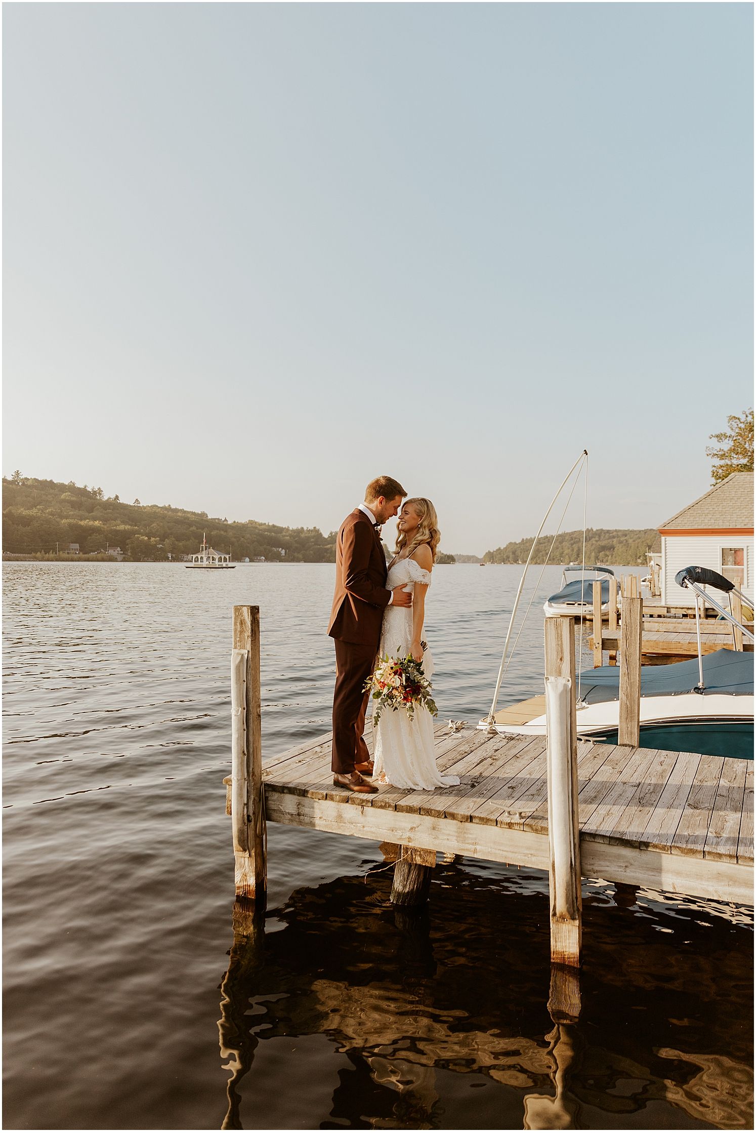 Alton Bay wedding portraits Lakes Region NH