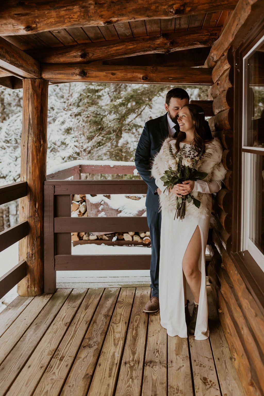 New Hampshire couple eloping in White Mountains