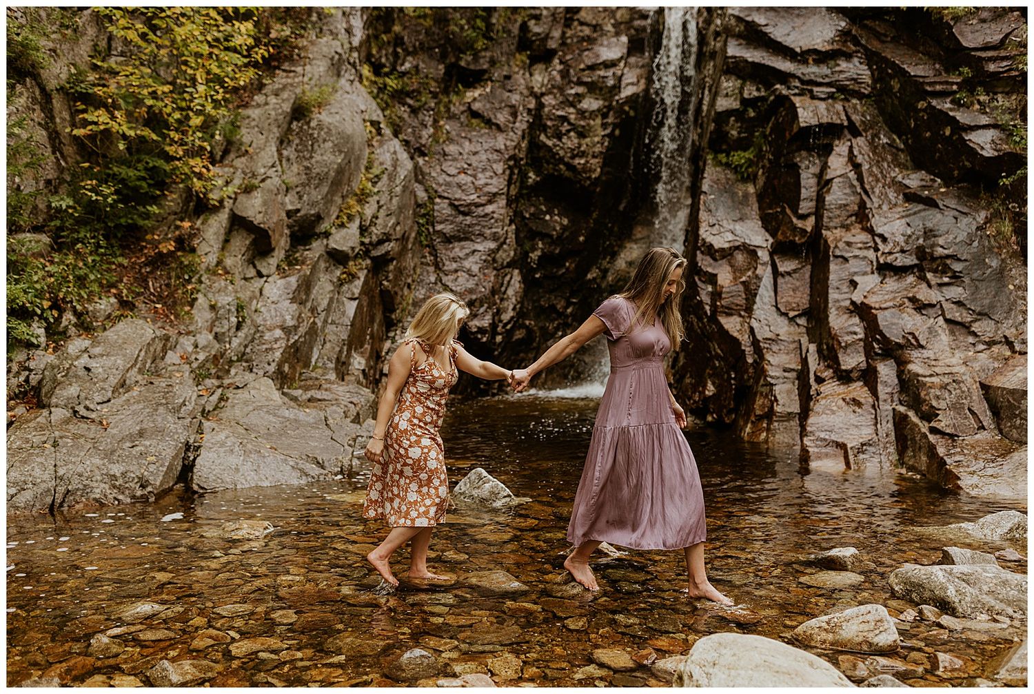 Adventure engagement photos in NH