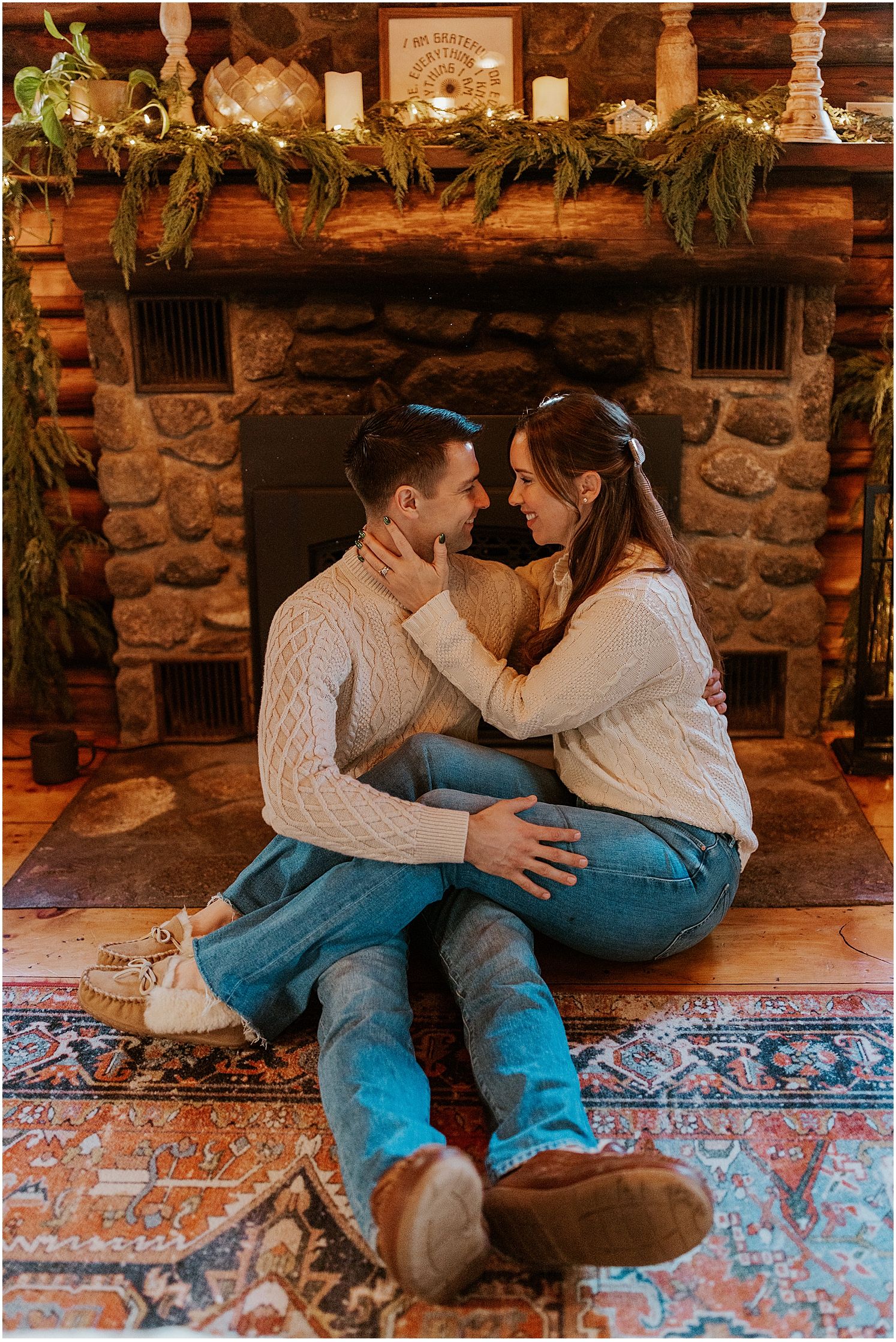 Couple enjoying their White Mountains getaway