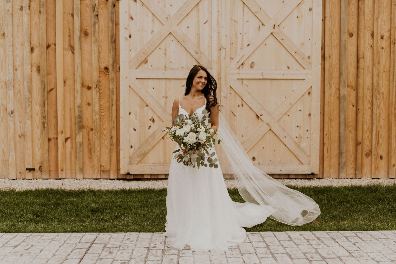 Early summer wedding at the Barn at Bull Meadow in Concord New Hampshire