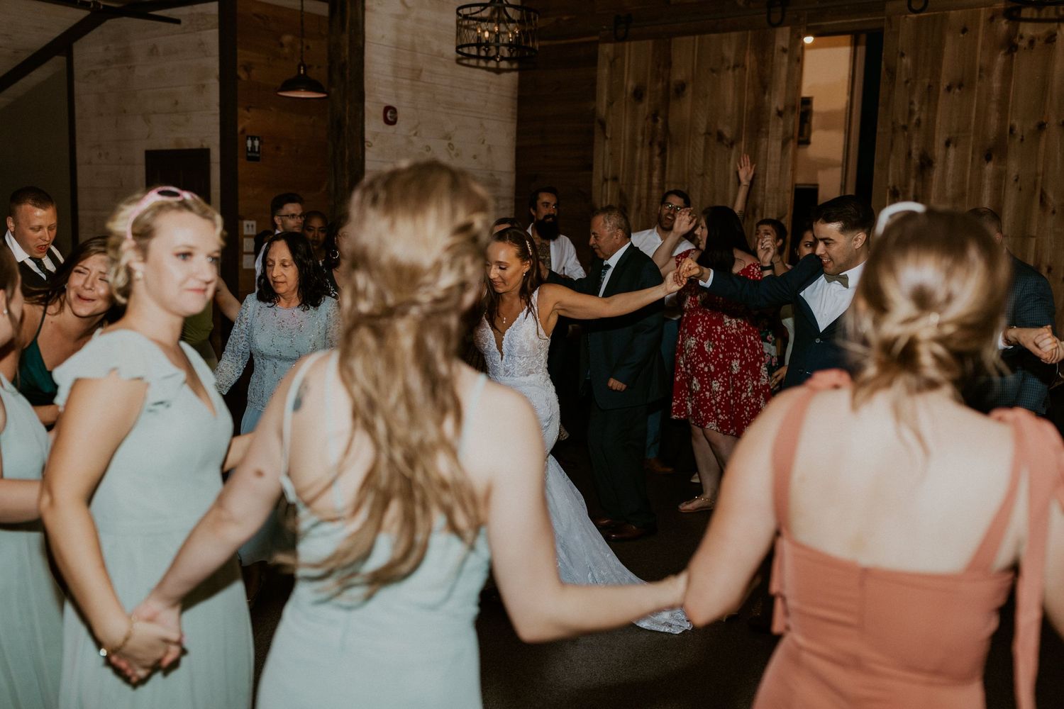 Dancing the night away with friends and family on the dance floor at the Arabella Estate in Buxton Maine.