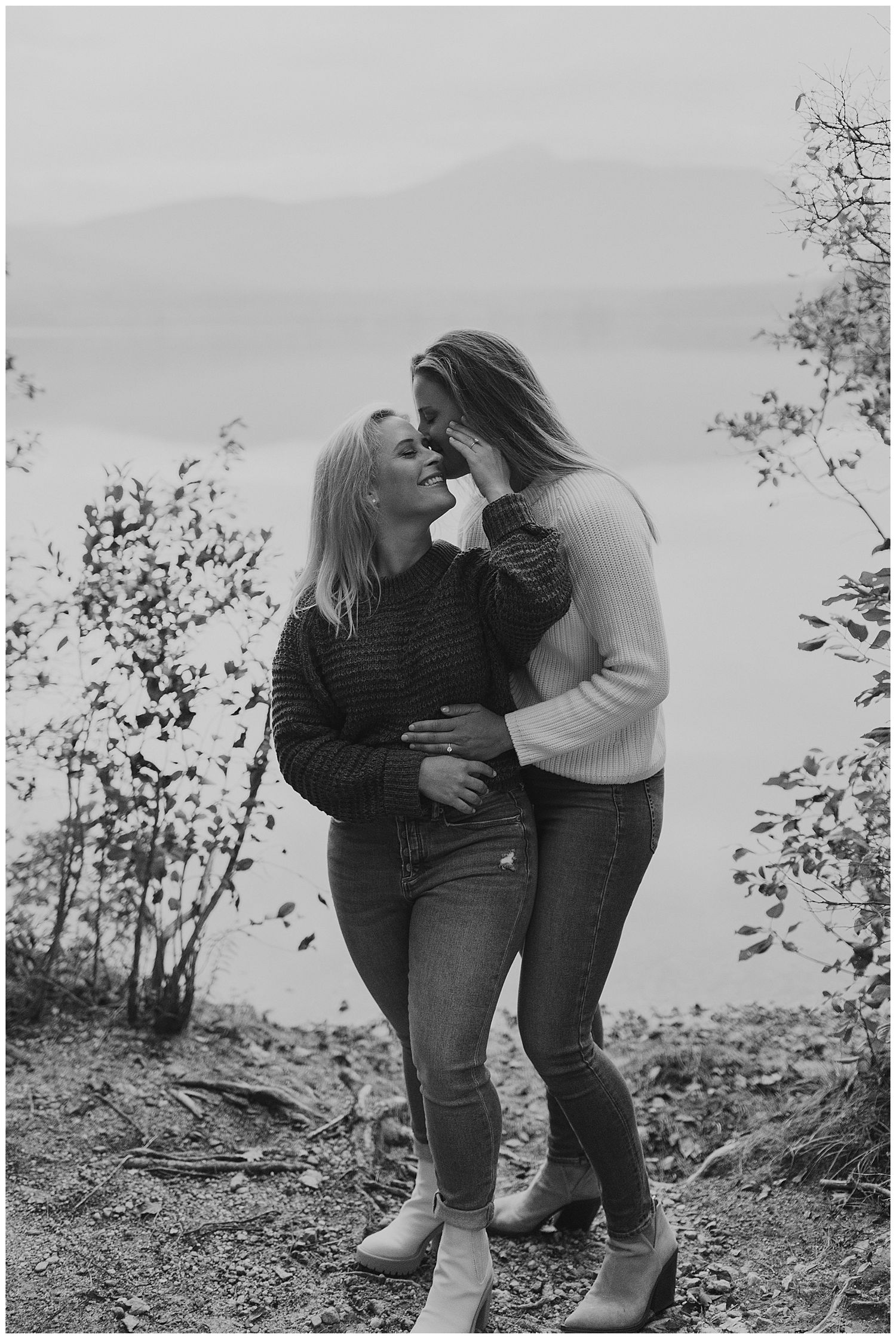 Engagement photos at Lake Chocorua