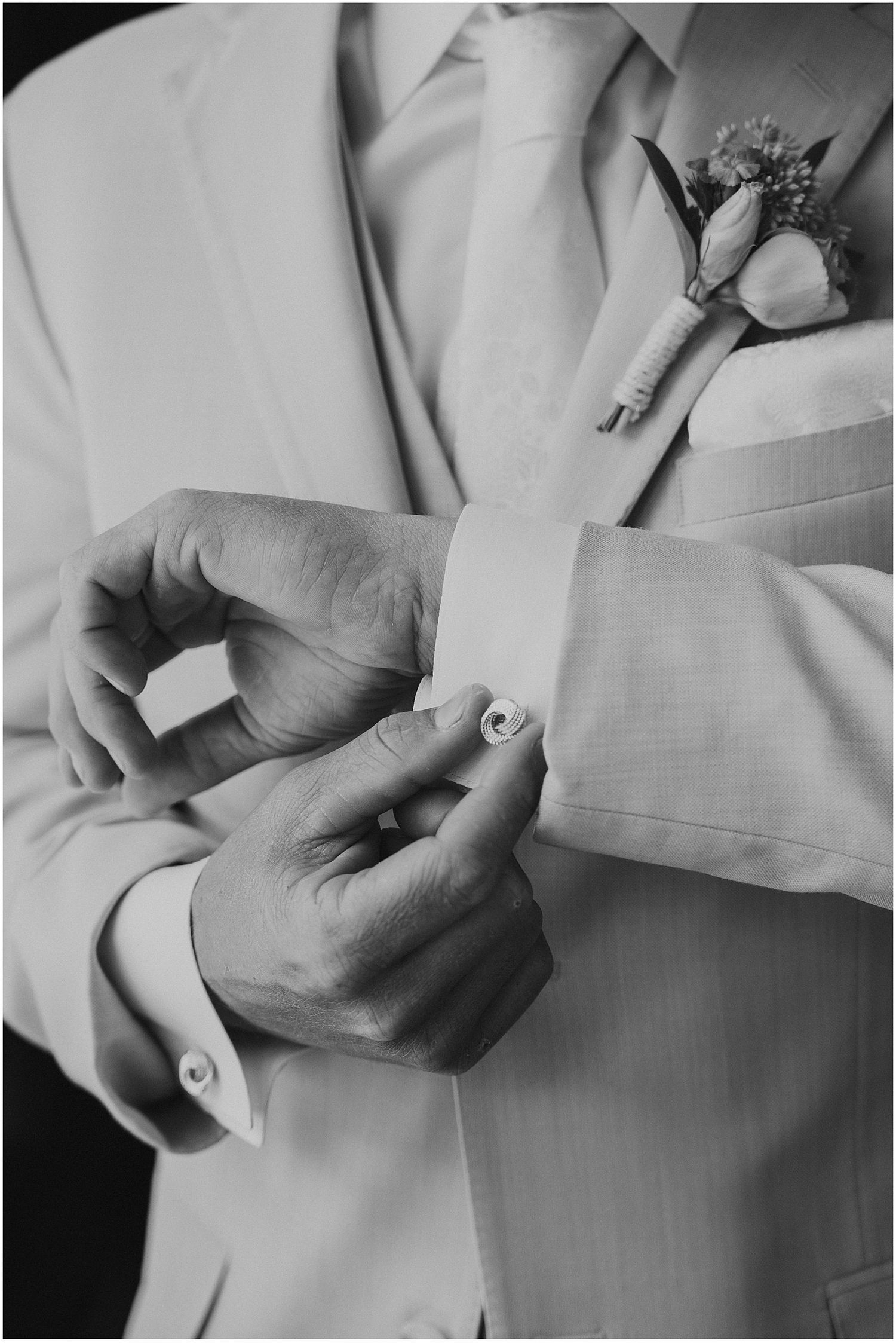 Groom getting ready for his Winthrop Carter House wedding