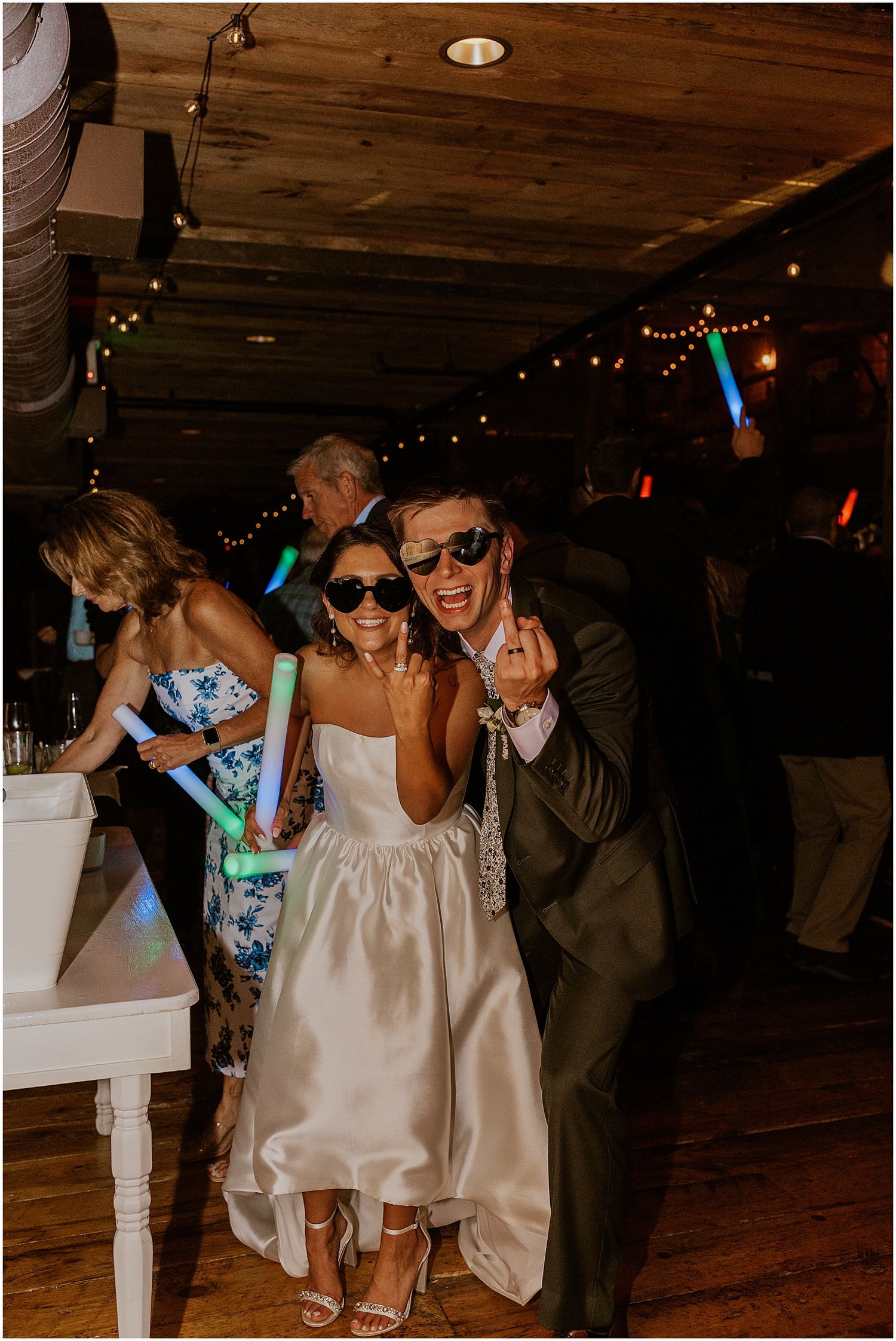 Wedding reception party New Hampshire barn wedding