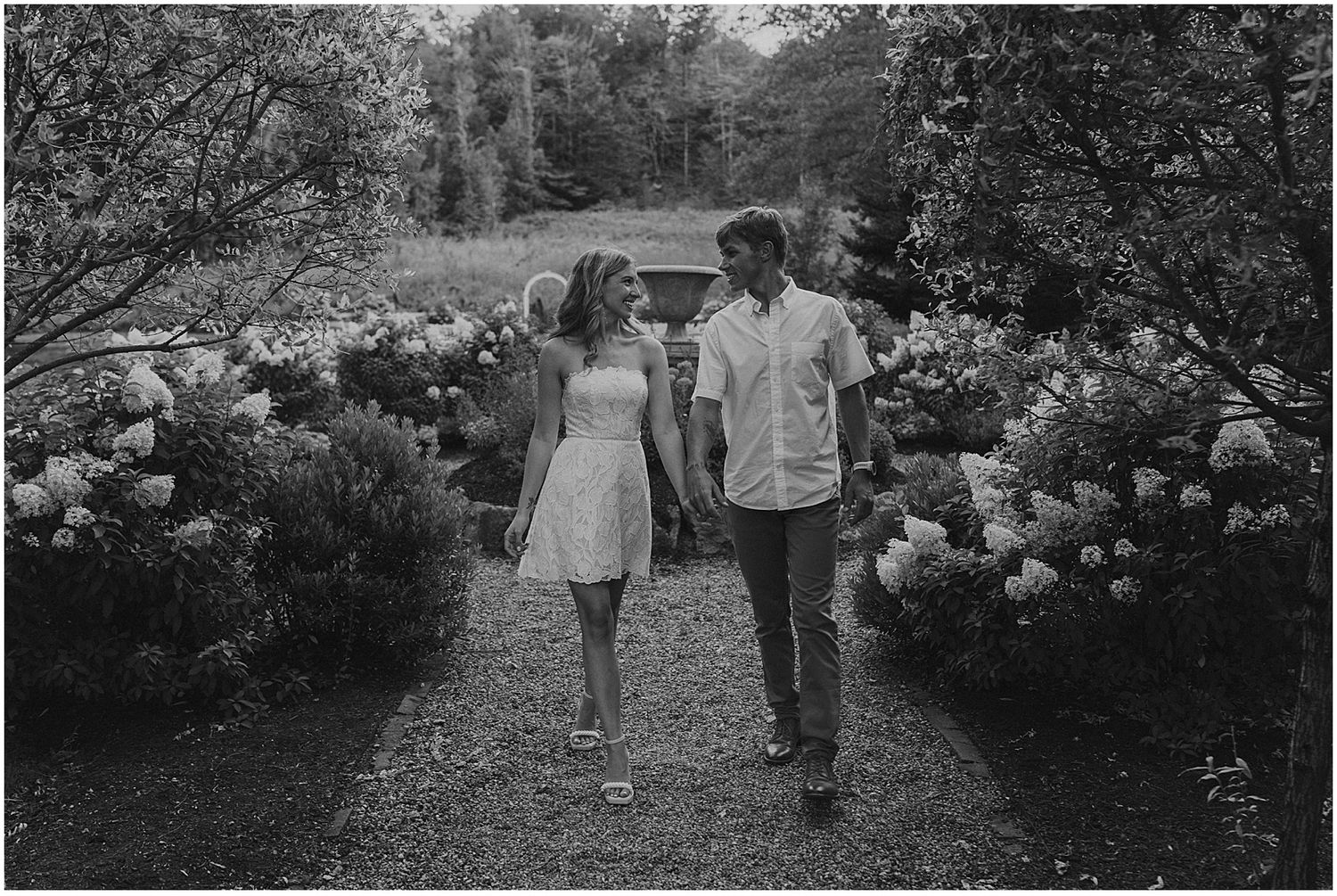 Bride and groom at their wedding weekend at the Winthrop Carter House