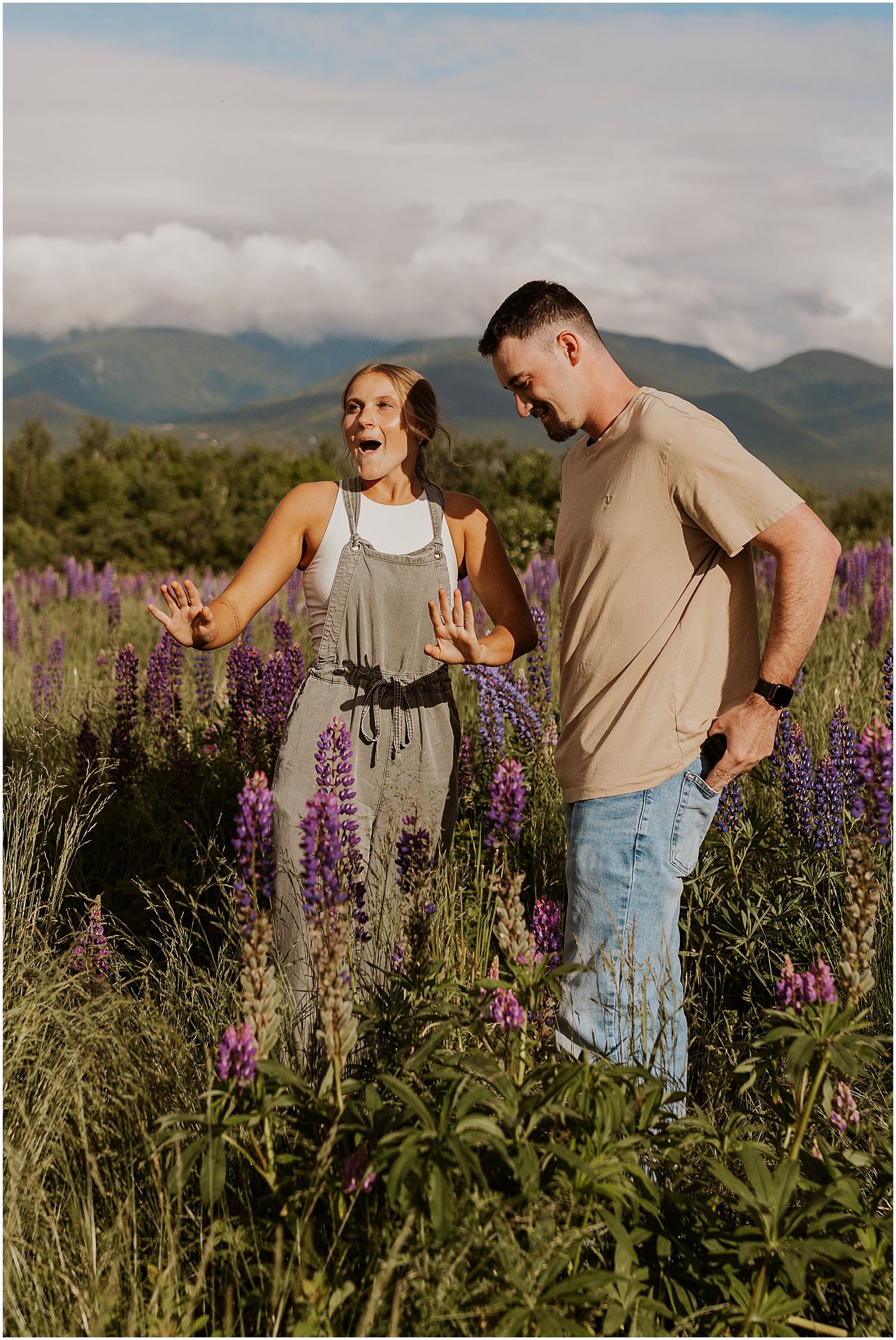 NH engagement pictures in the White Mountains