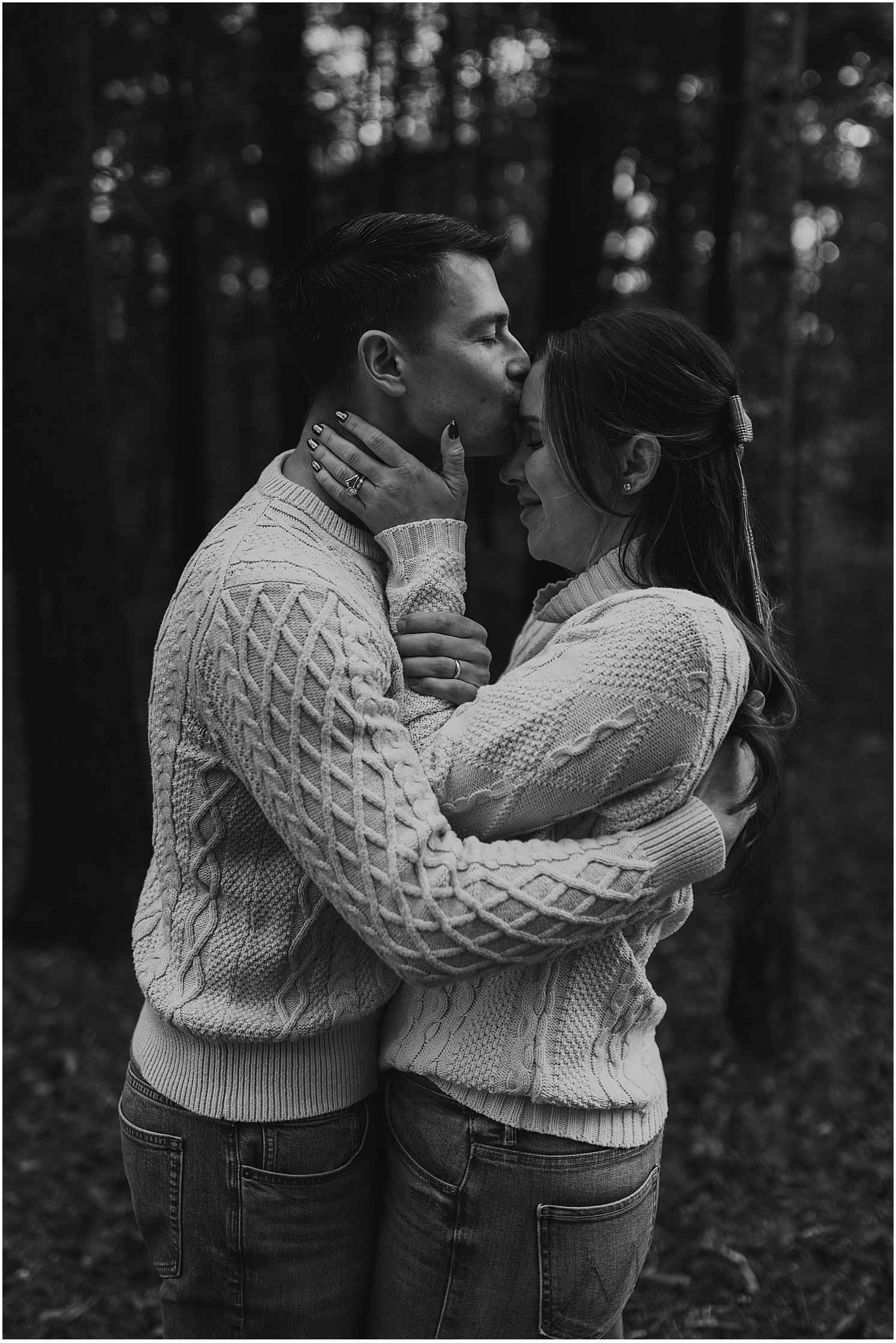 Photo session during romantic White Mountains getaway