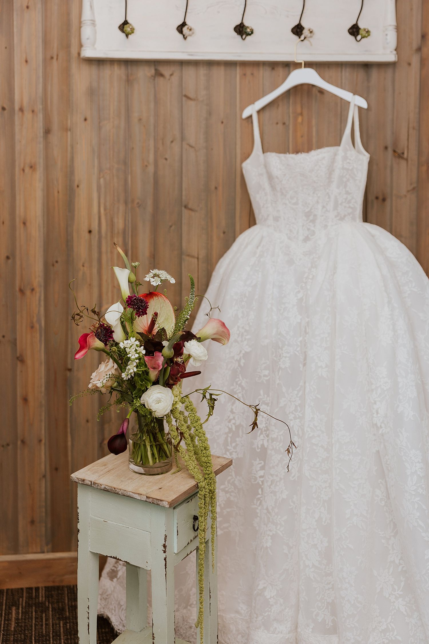 Lace bridal gown for a vintage-inspired wedding in New Hampshire