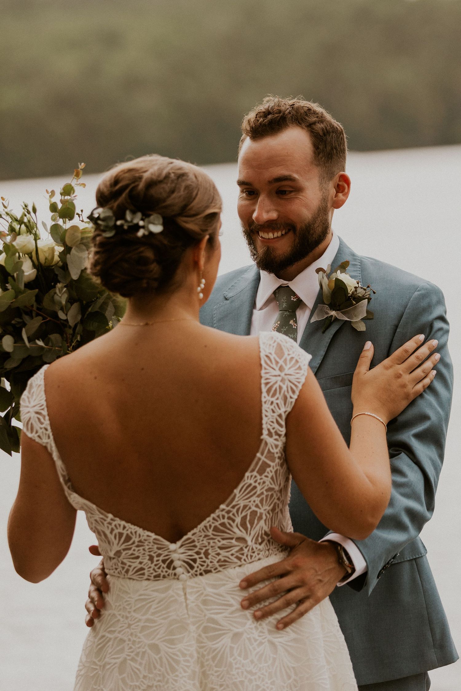 laid back lakeside wedding at Lake Shore Village Resort in Weare New Hampshirelaid back lakeside wedding at Lake Shore V