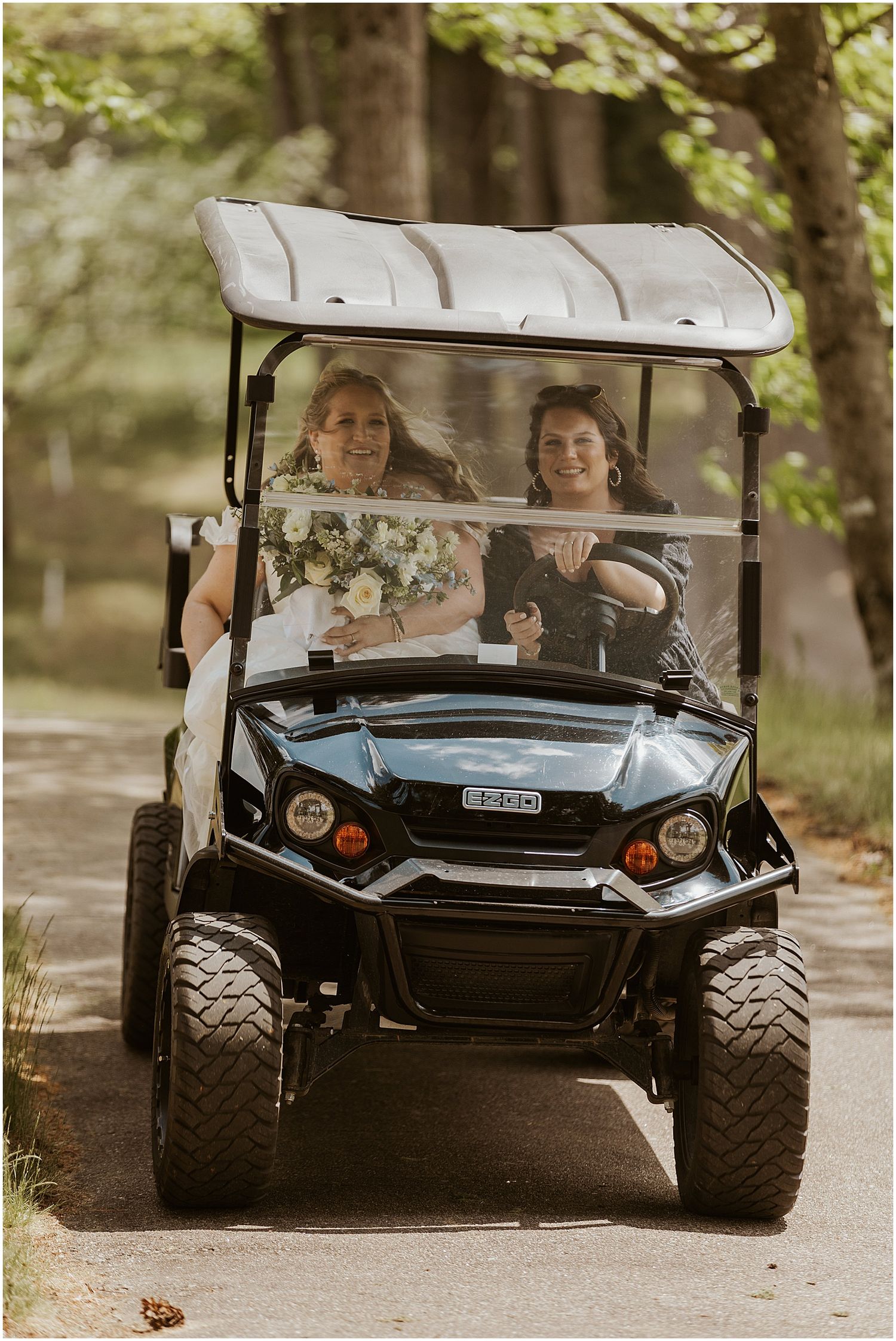 NH mountain wedding first look