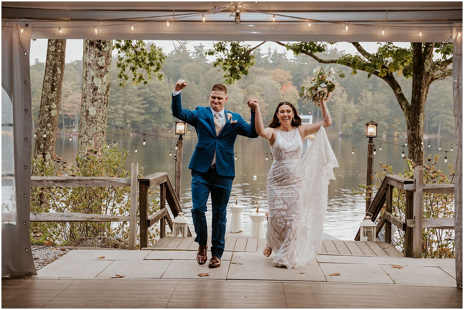 New Hampshire wedding reception grand entrance