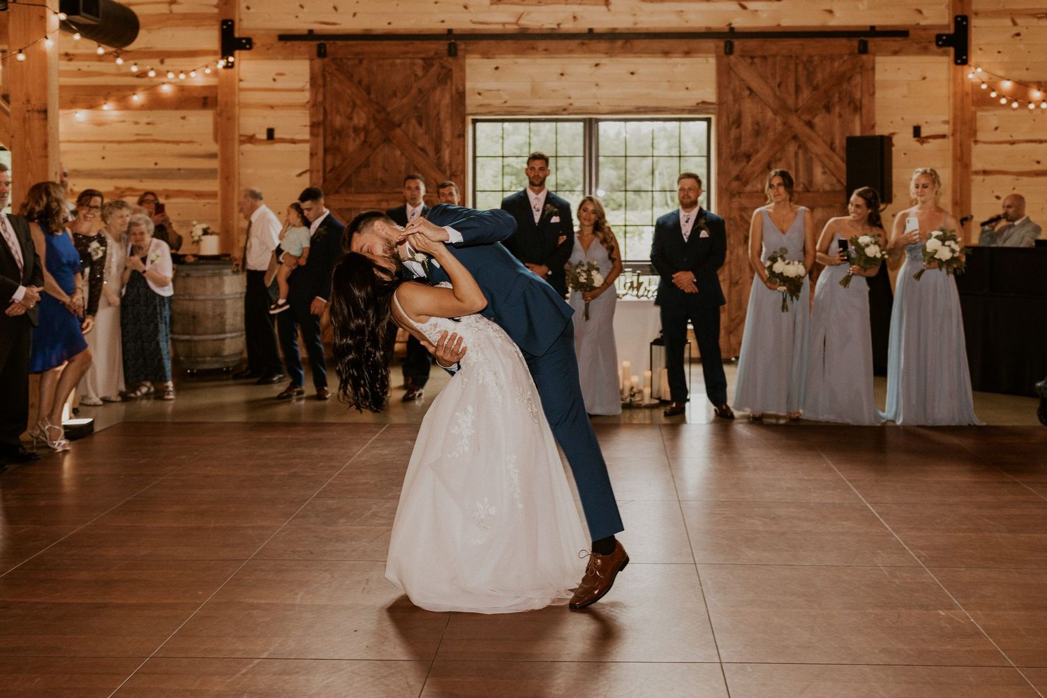 Early summer wedding at the Barn at Bull Meadow in Concord New Hampshire