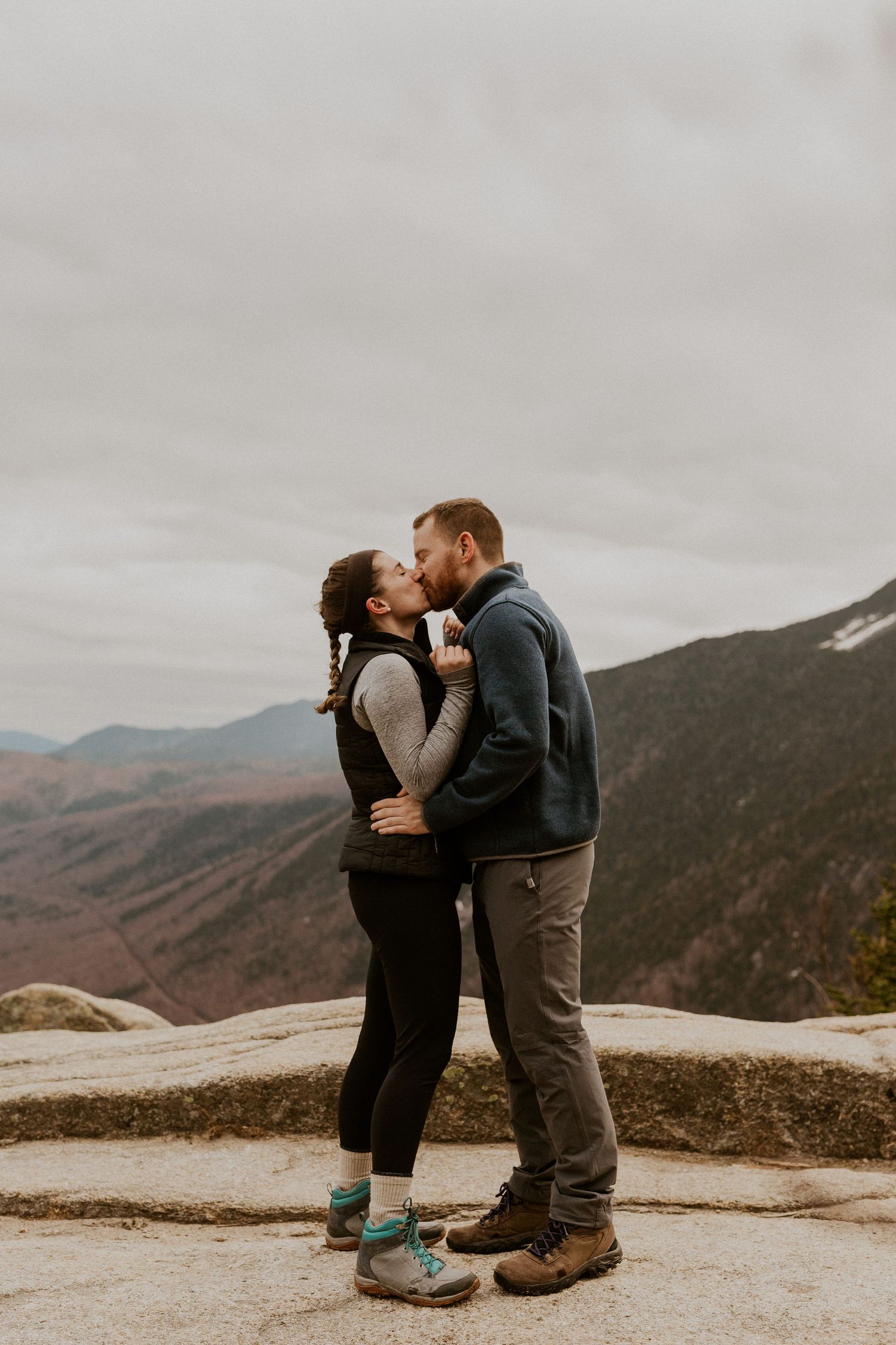 Proposal on the summit of Mount Willard in the White Mountains of New Hampshire.
