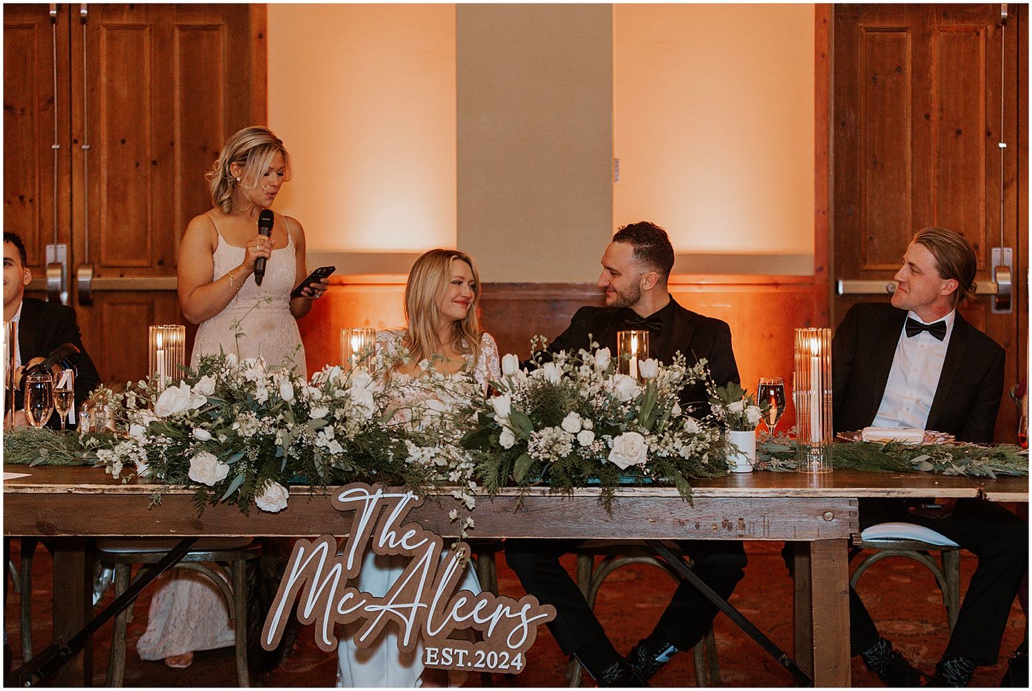 Wedding reception at the Lodge at Spruce Creek Stowe VT