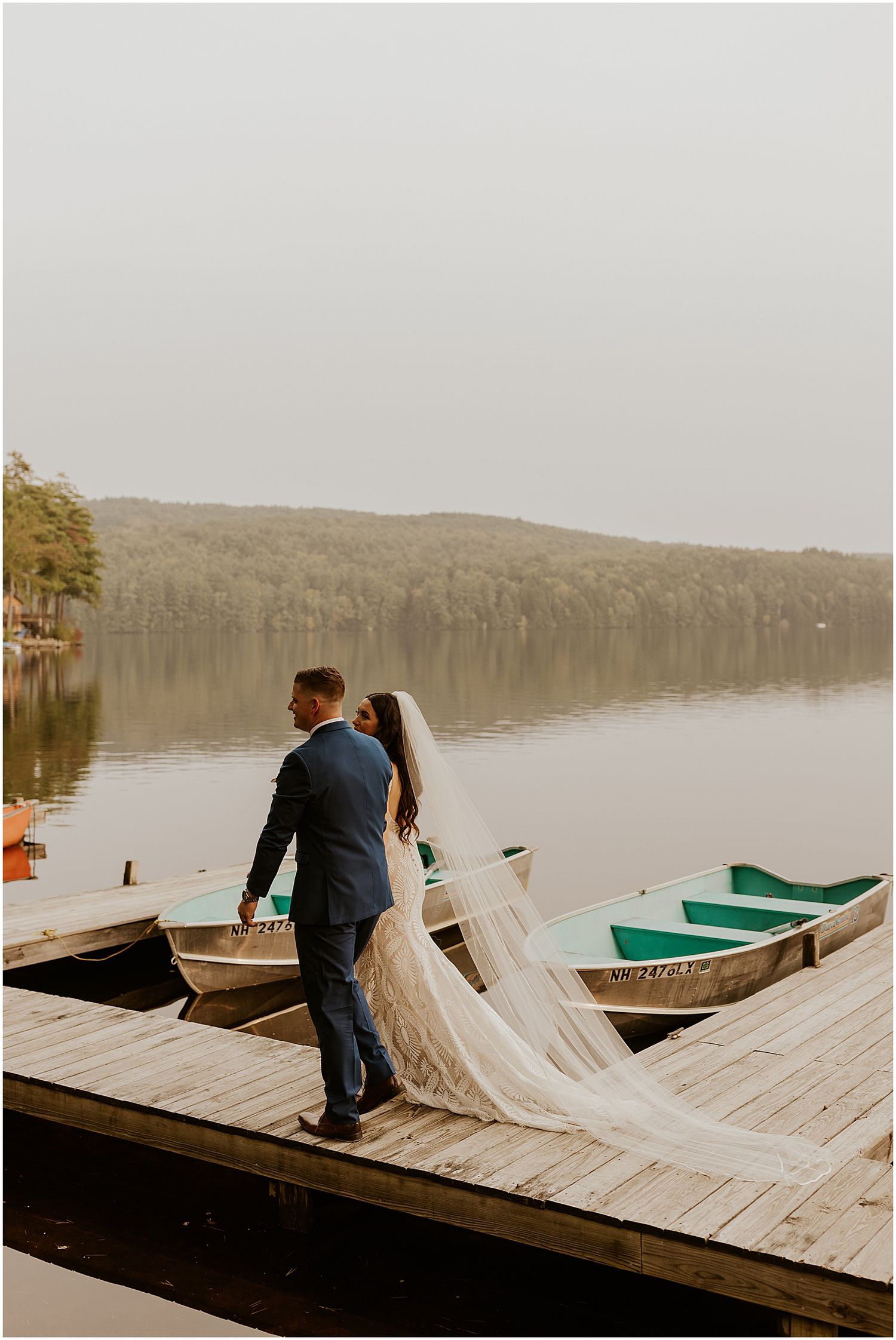 New Hampshire bride and groom portraits