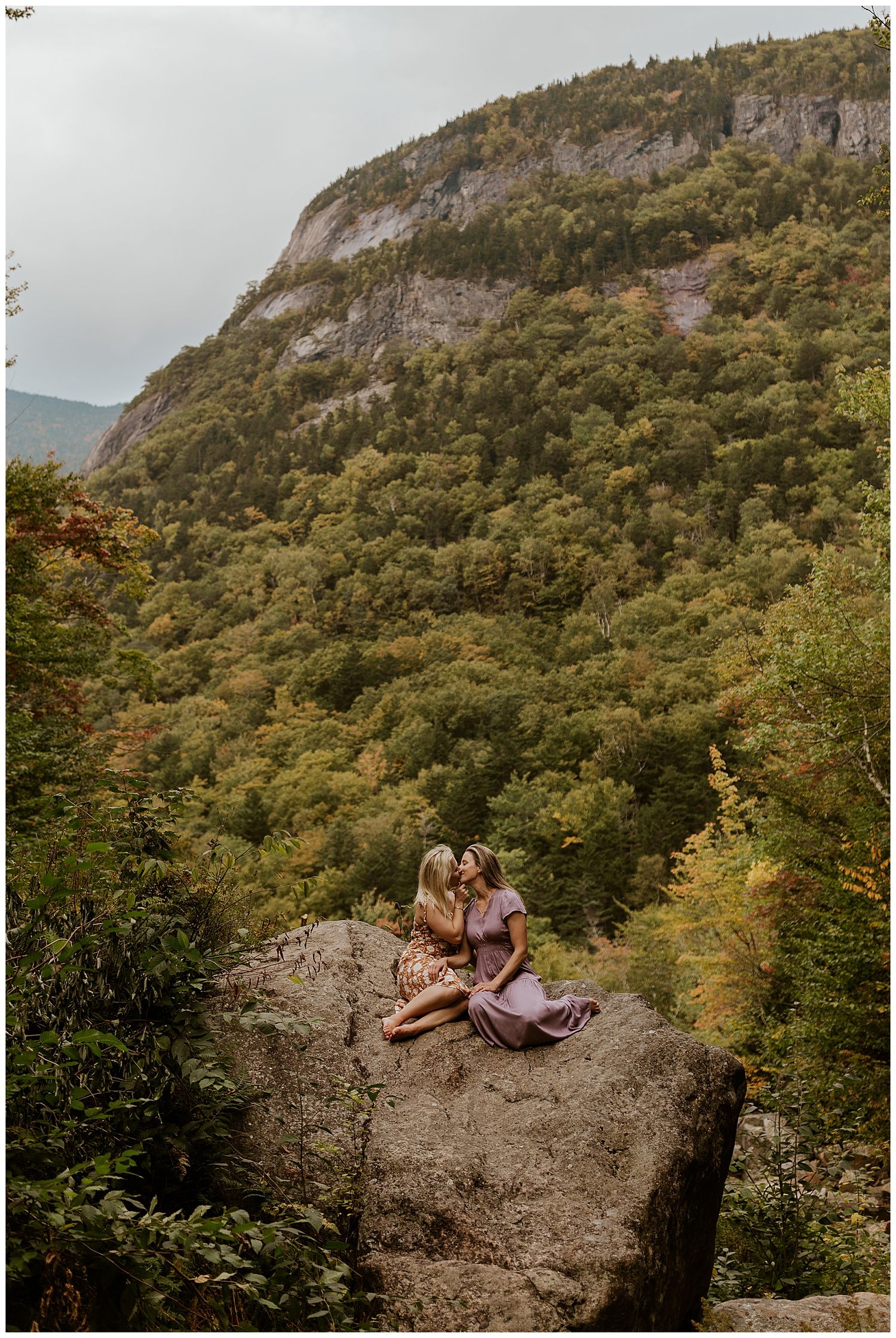 New Hampshire mountain engagement photos