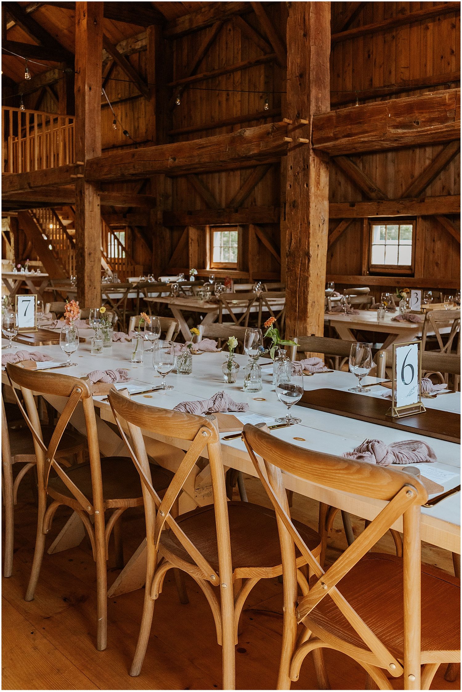 Wedding reception at White Mountain wedding venue Whiteface Hollow