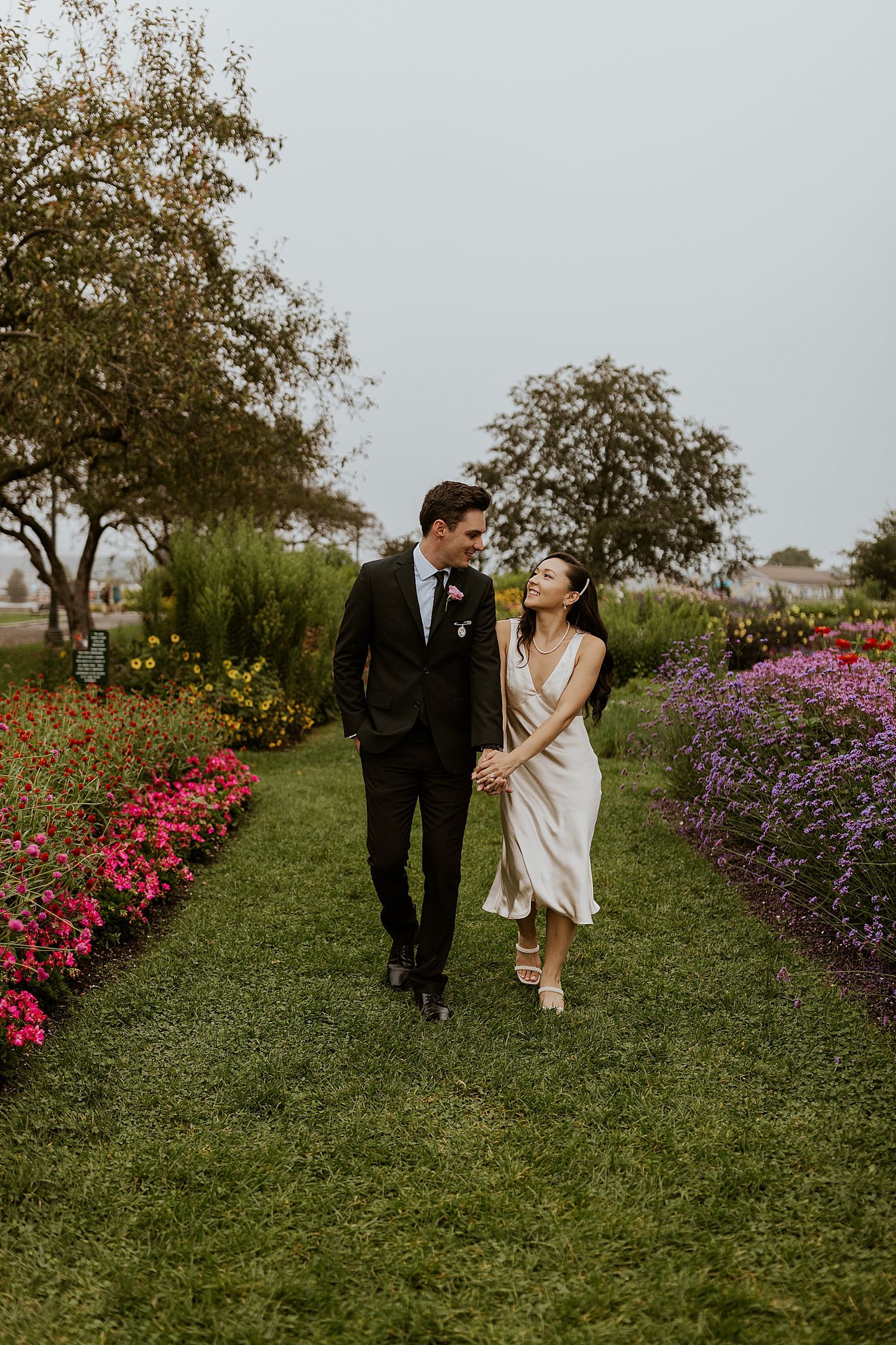 Couple at their New Hampshire elopement in Portsmouth