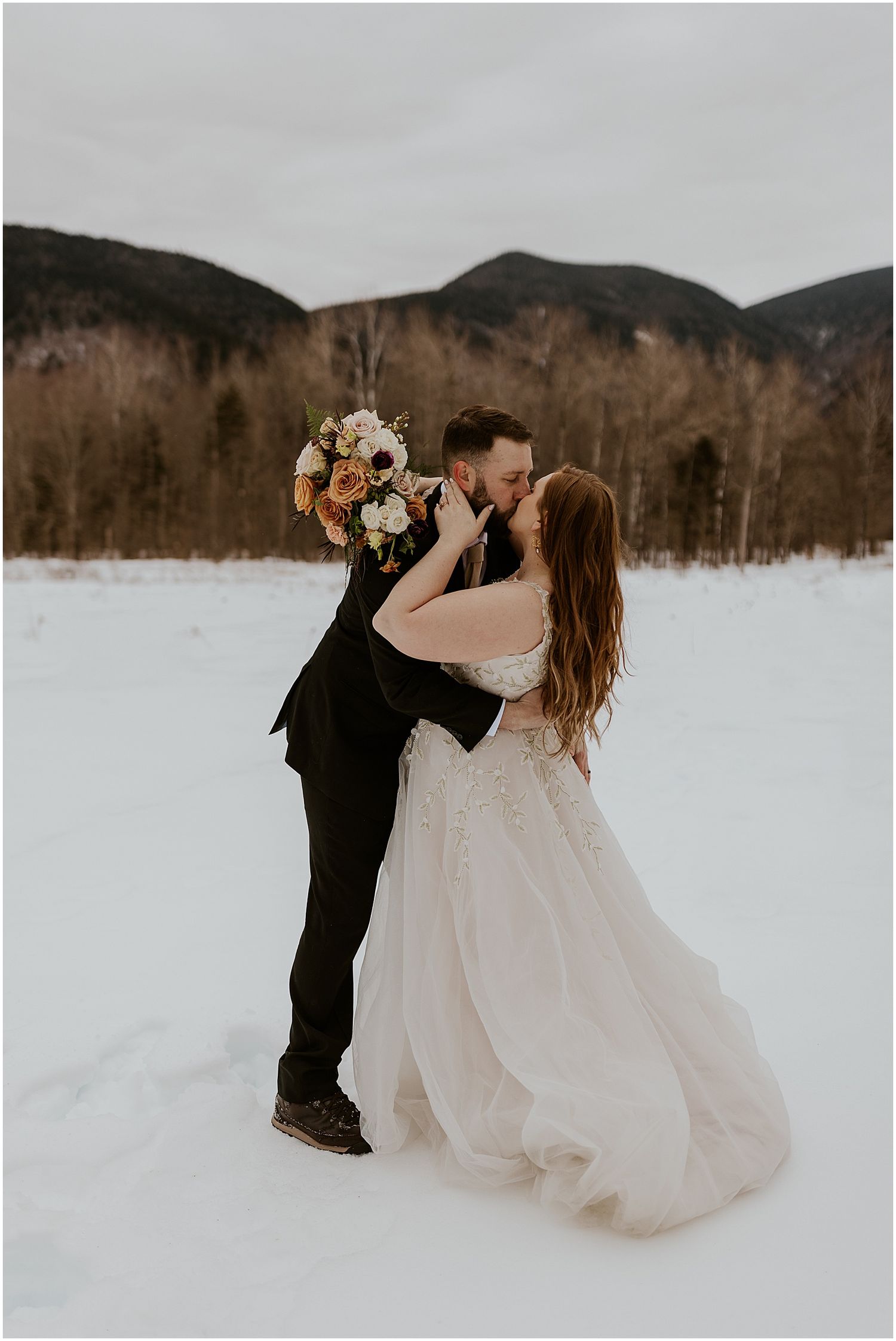 NH White Mountains wedding photos